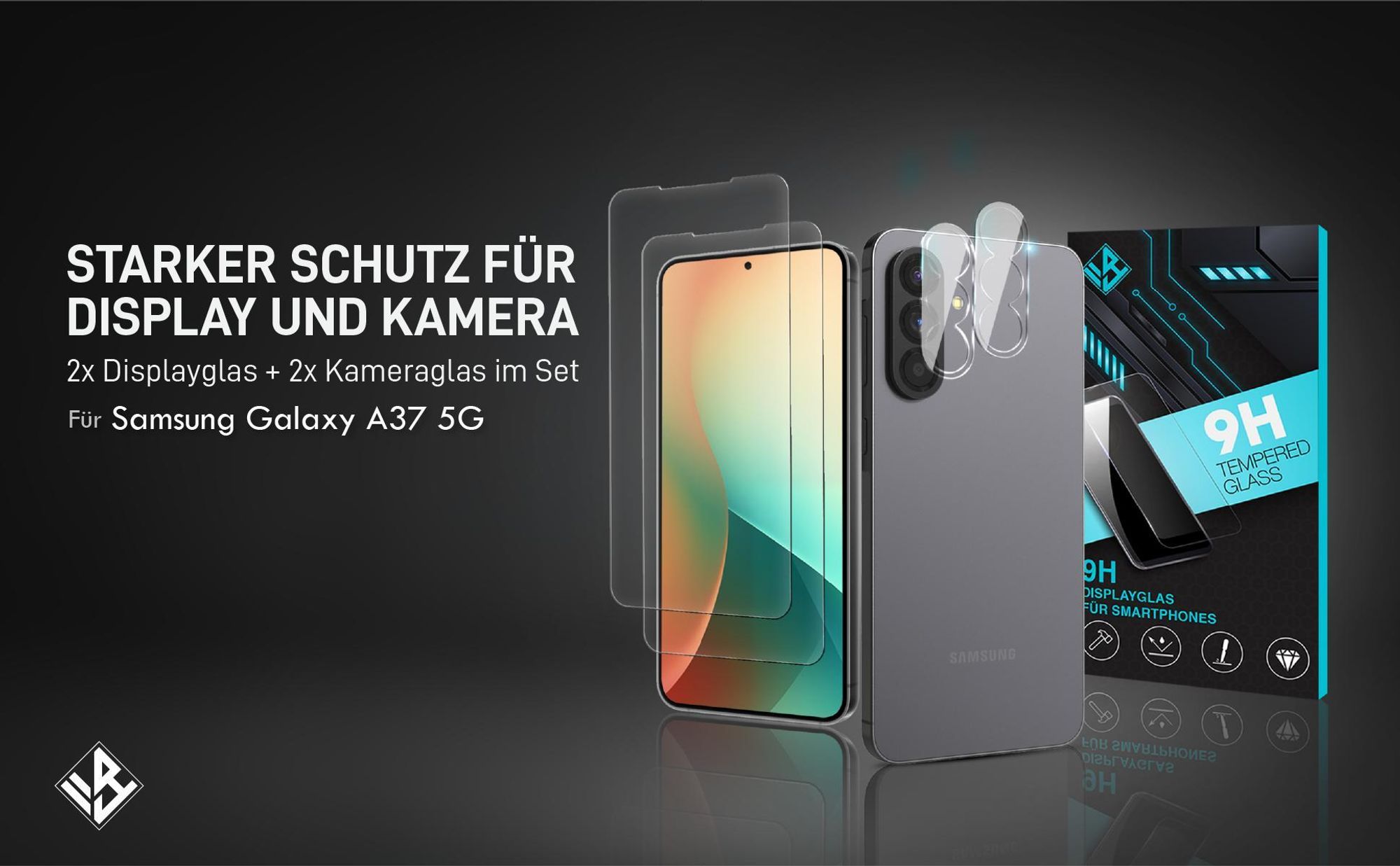 2er Set Kamera & Displayschutzglas für Samsung Galaxy A37 5G in 9H Härte