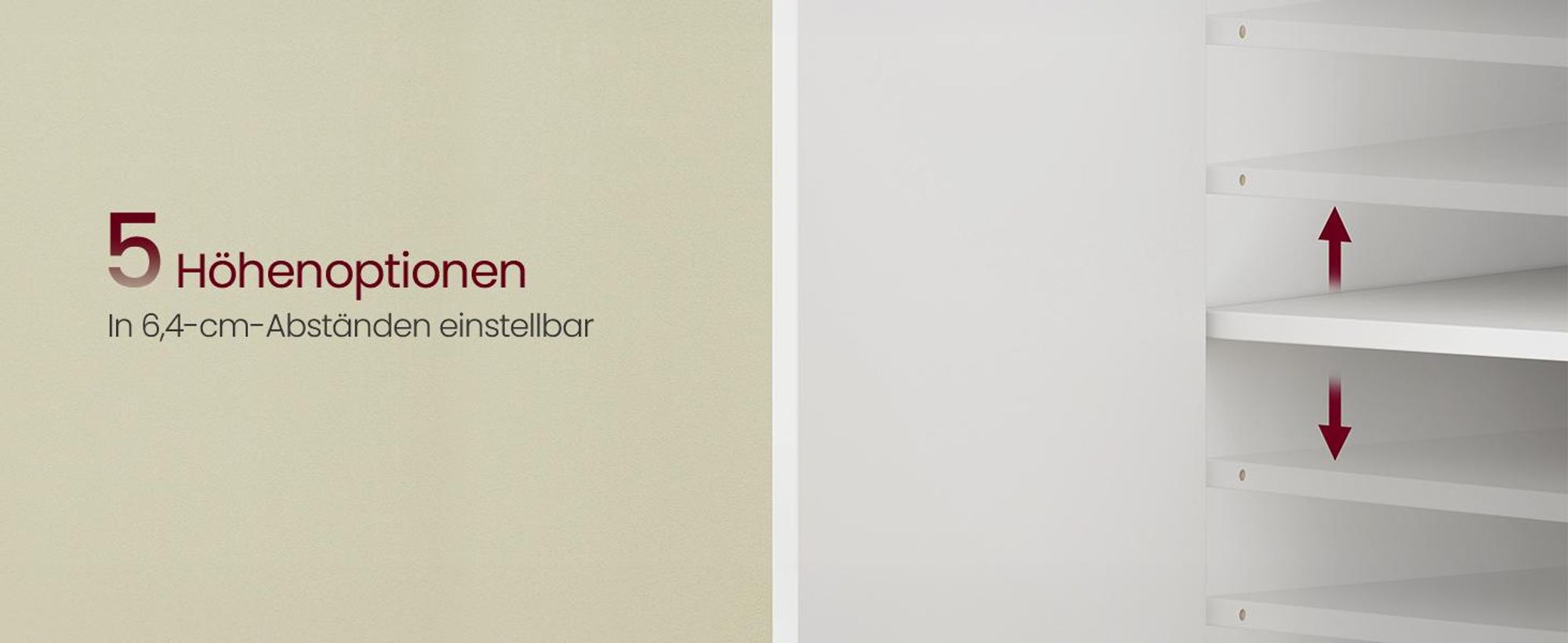 VASAGLE Schminktisch, Steckdosenleiste, 9 dimmbare Glühbirnen, 3 Lichtfarben, verstellbare Ablagen