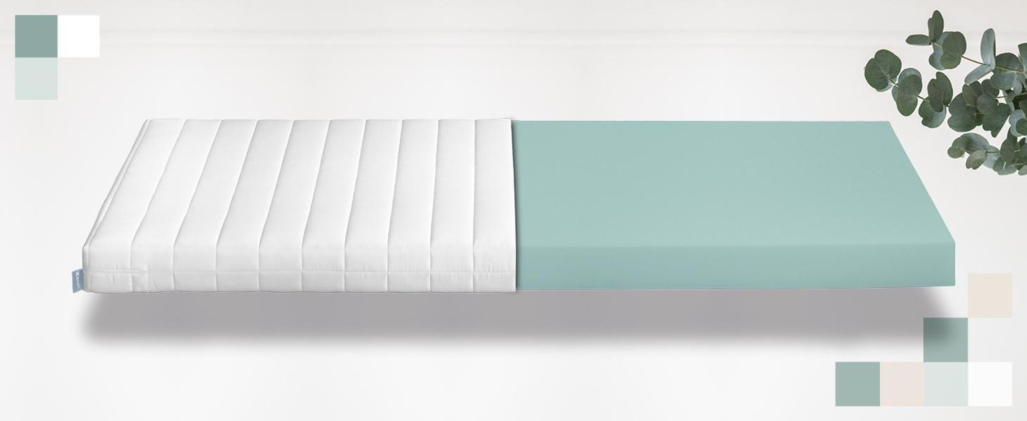 Matelas en mousse froide à élasticité ponctuelle | 120 x 200 cm | 11cm | H4 | XDREAM Pure