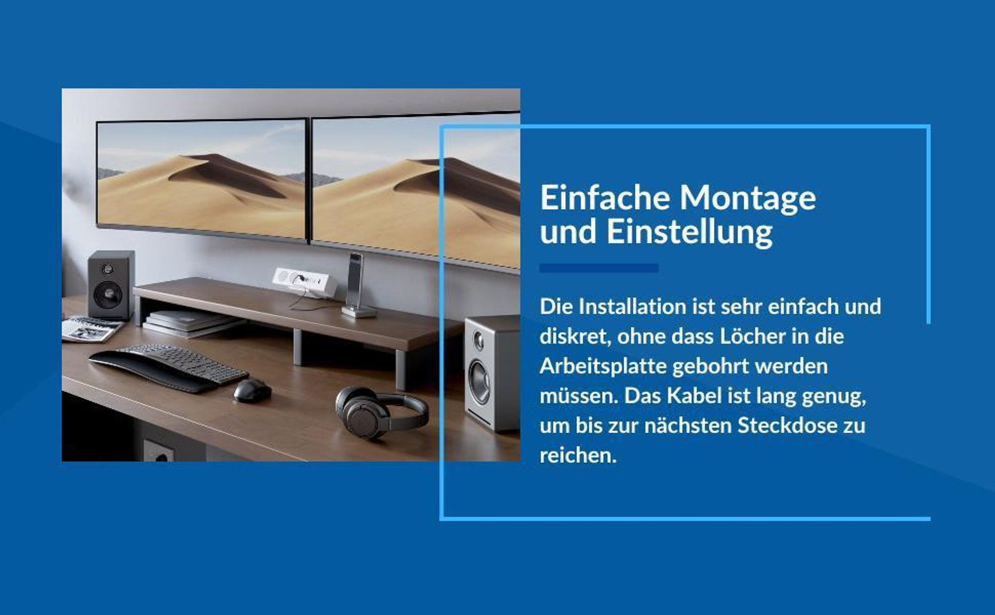 GTV - Möbelsteckdose BAR, Mehrfachsteckdosen, 2X Schuko Steckdose, 1x USB A, 1x