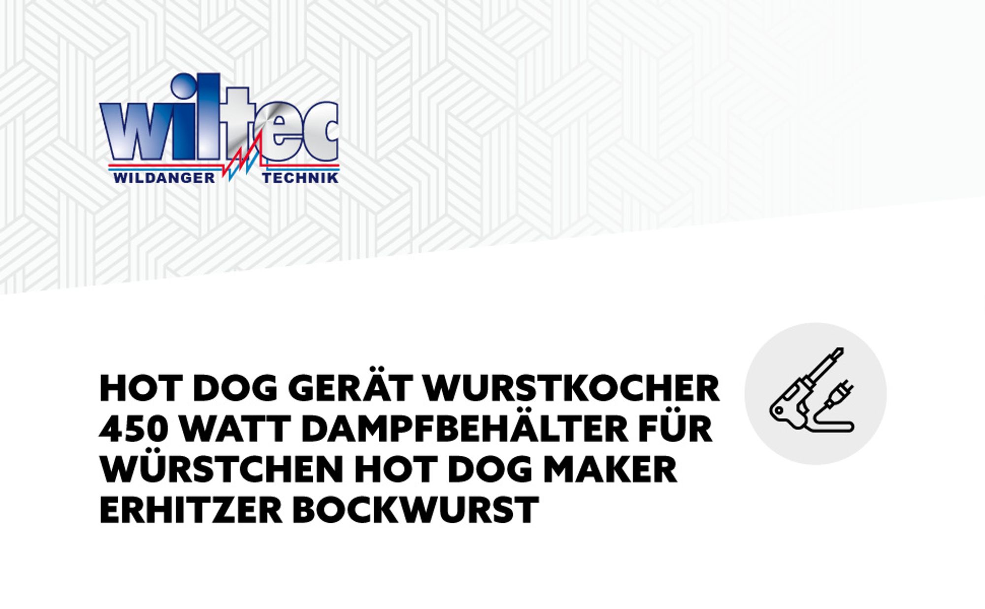Wiltec Hot Dog Gerät 450 W aus Edelstahl, 260 x 290 x 380 mm, Wurstkocher Würstchenwärmer Hot Dog Maker Eierkocher Dämpfer