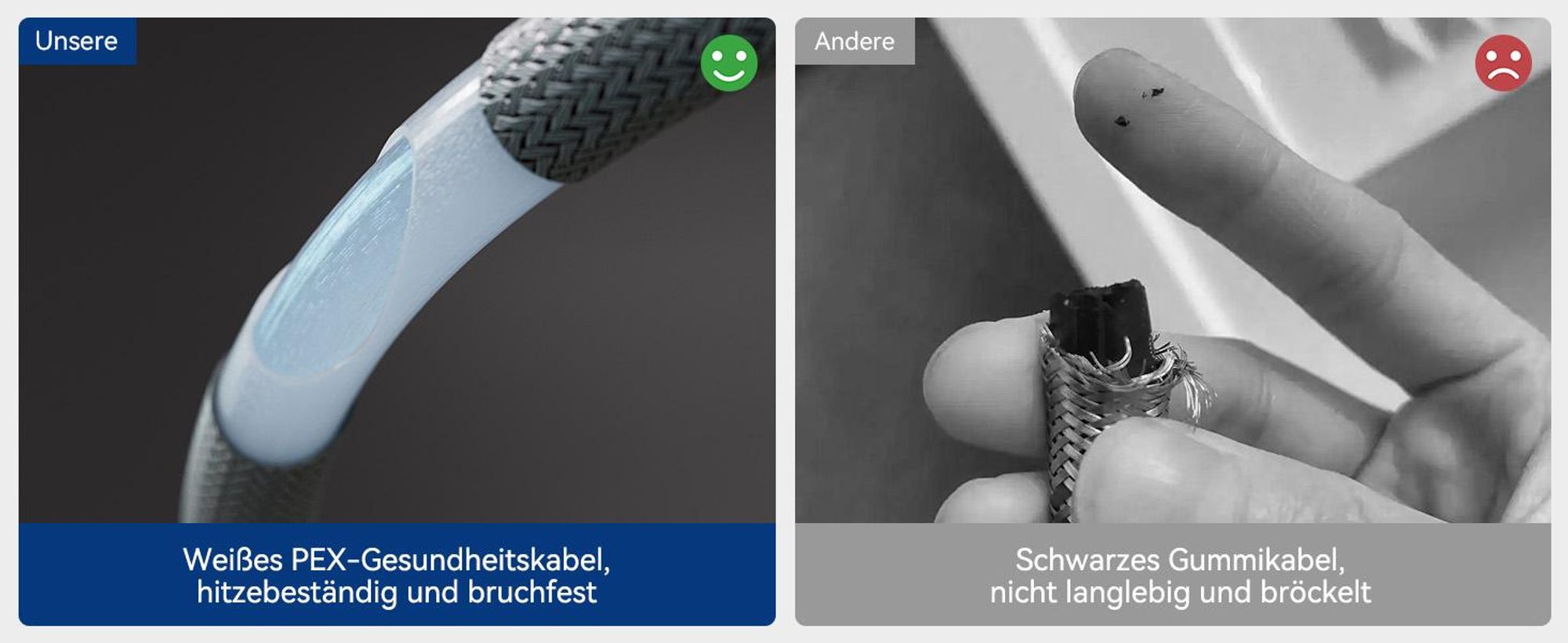 Ausziehbar Wasserhahn Küche Schwarz, 360° Drehbar Spültischarmatur, Cecipa Edelstahl Küchenarmatur, Einhandmischer, 2 Strahlarte  Wasserhahn Küche