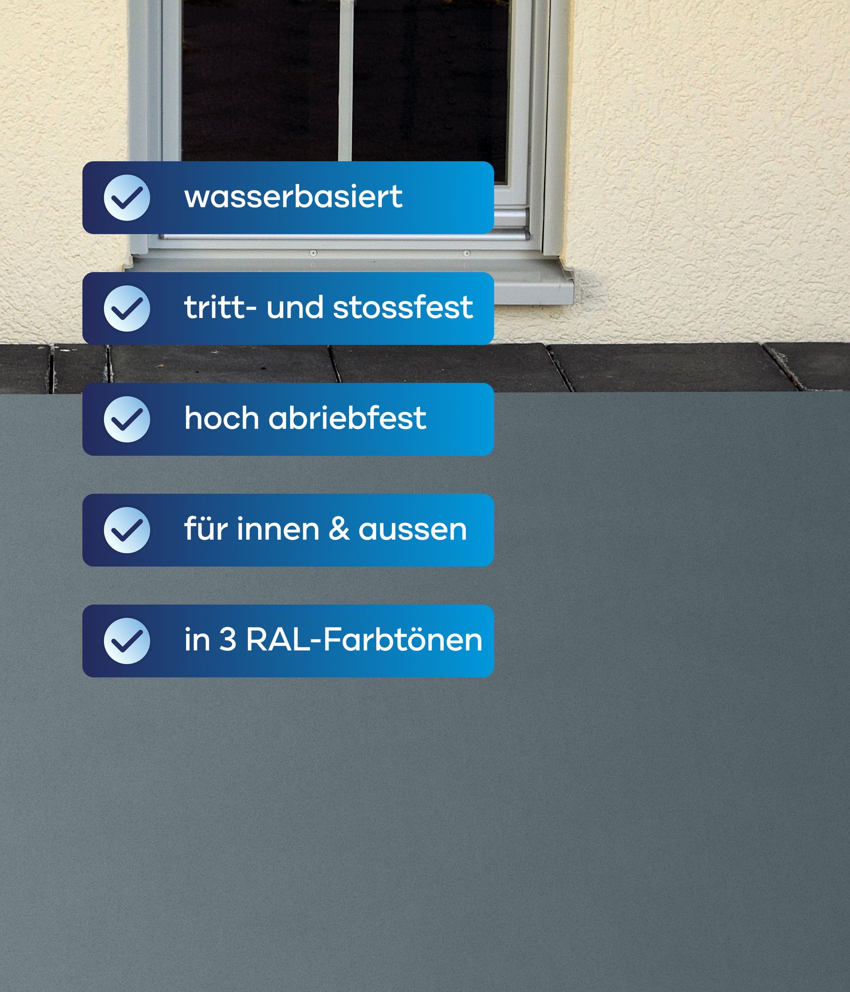 Plid Garagenbodenbeschichtung 2,5L Silbergrau – für ca. 18m² / Betonbodenfarbe & Versiegelung – Bodenbeschichtung Garage, abriebfest & strapazierfähig