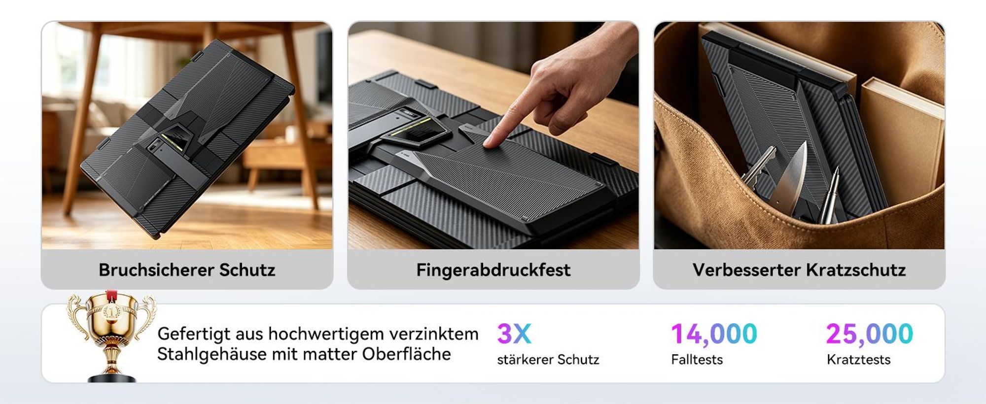 Blackview SCM5 Monitor, 14" FHD IPS 1080P Display, 995g, USB-C 100W PD, 0-180° Neigung, Ständer, SÜD, Polyamid-Oberfläche, für 13"-17.3" Laptops