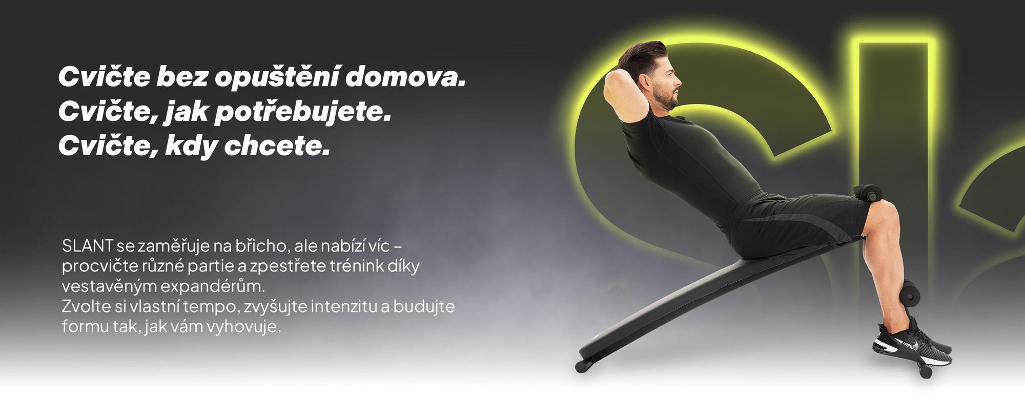 Zipro Šikmá lavica Slant – Sklopná lavica na cvičenie brušných svalov s expandérmi Nastaviteľná tréningová lavica pre domáce použitie Negatívna lavica na sit-upy Odolná