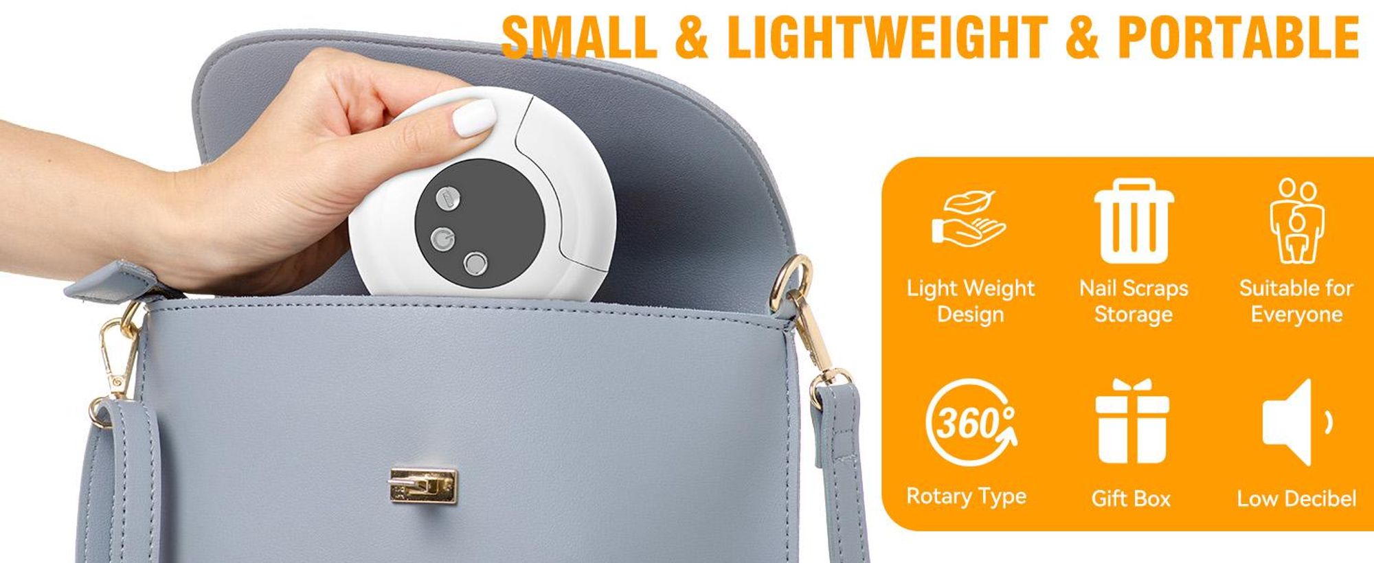 Elektrischer Nagelknipser, Nagelfeile, Nagelschneider, Zehennagelknipser, mit LED-Licht, 3 Geschwindigkeiten, für Kinder Erwachsene