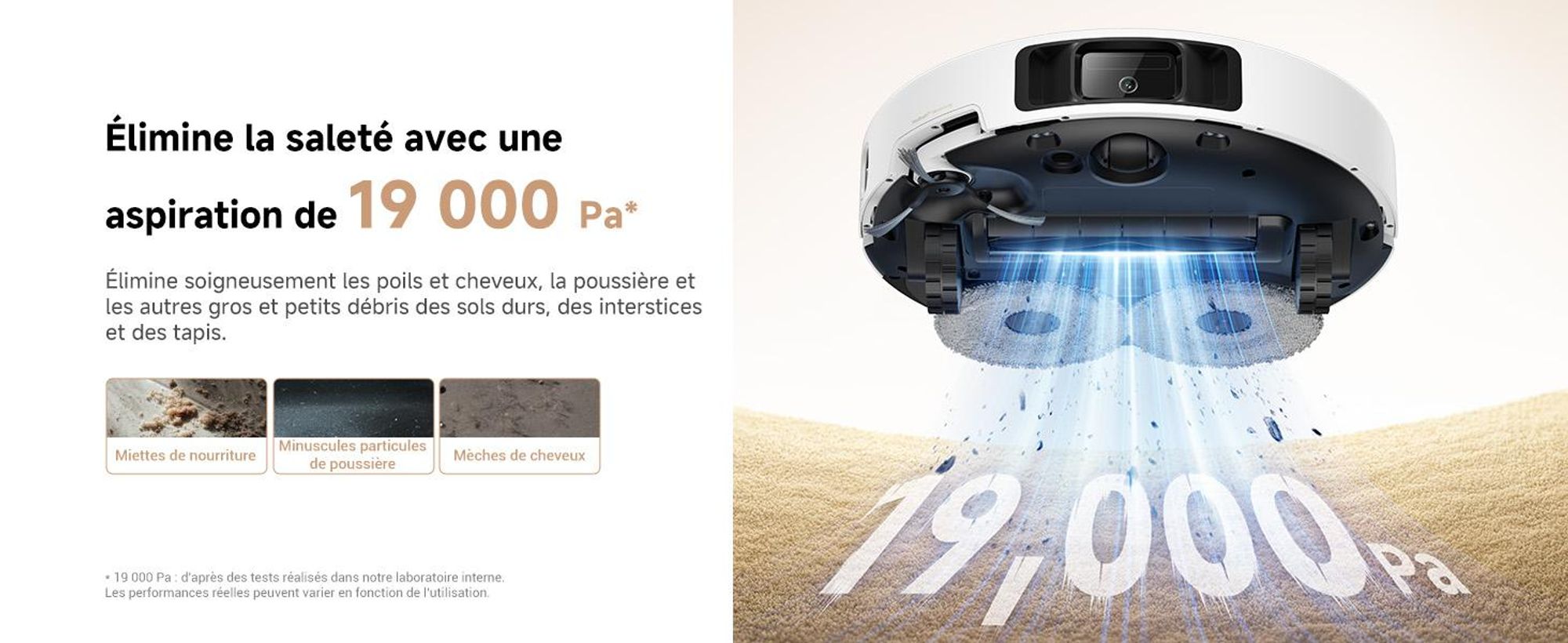 MOVA P50 Ultra Robot Aspirateur Laveur, Serpillière Flexible, 19 000 Pa, Nettoyage Coins et Bords, Auto-Nettoyage 75 °C, Vidage et Recharge Automatiqu