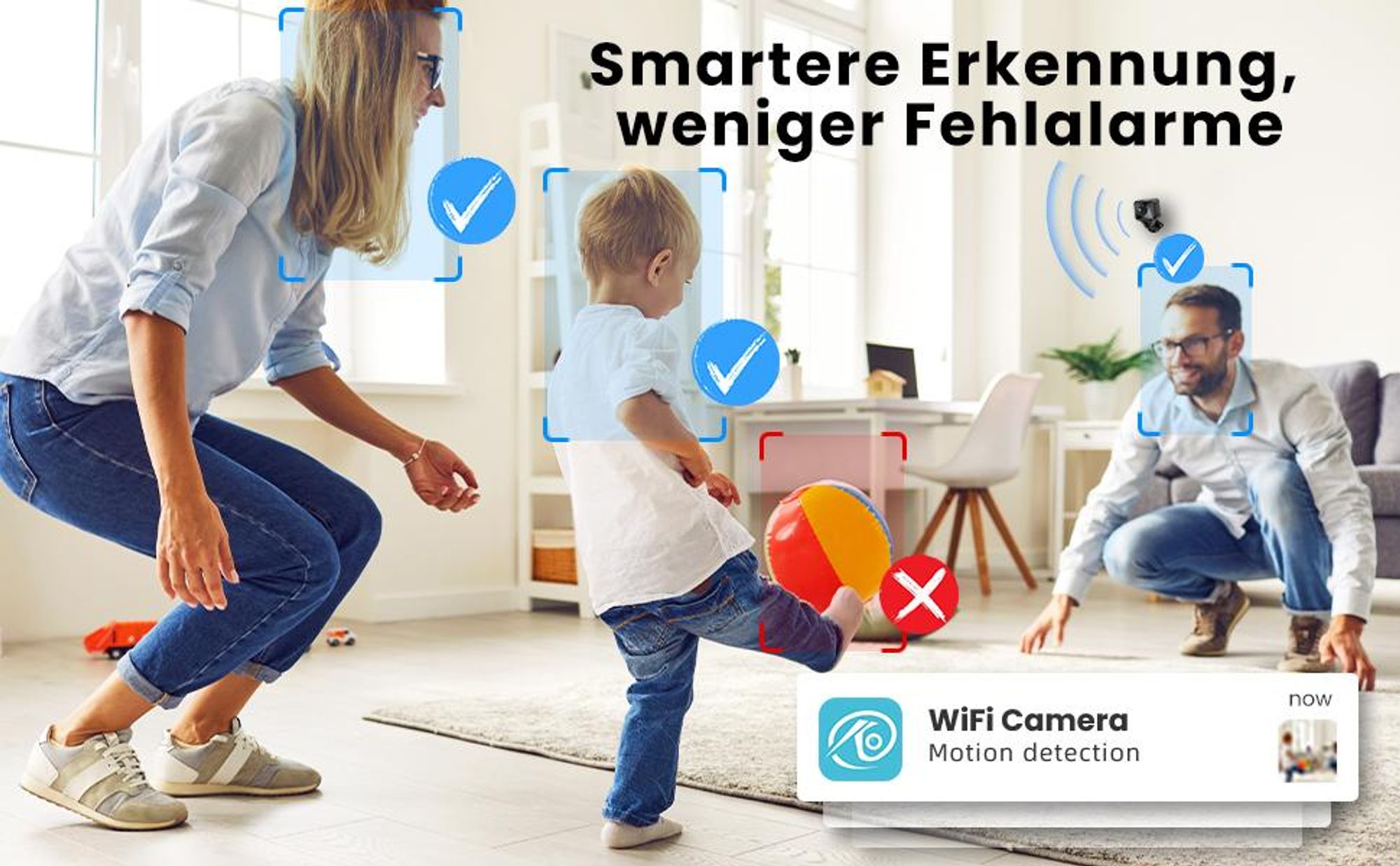 Überwachungskameras, Mini-Versteckte Kamera, WLAN Kamera, 1080P HD WiFi Kleine Sicherheitskamera, Live Übertragung aufs Handy, Nachtsicht, Weitwinkel