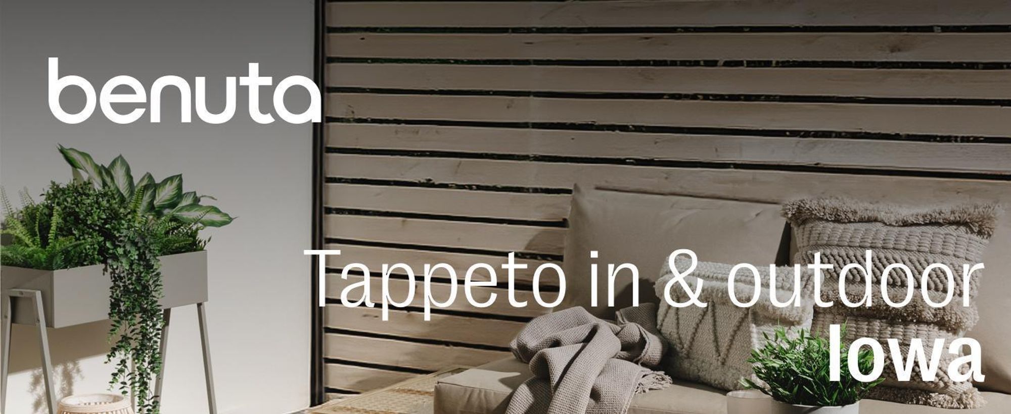 benuta tappeto da interno ed esterno Iowa Taupe 300x300 cm soggiorno quadrato tinta unita moderno pelo corto scandinavo