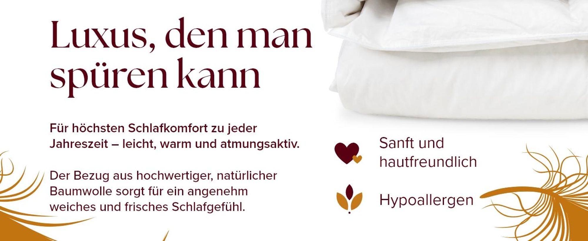 MAXIGA Ganzjahres Daunendecke 200x220 – 100% Gänsedaunen, leicht & atmungsaktiv, optimale Wärmebalance,  , Allergikerfreundlich