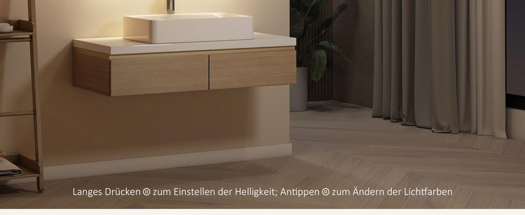 EMKE Badspiegel mit 3X Vergrößerung Touchschalter 3 Lichtfarben Dimmbar Antibeschlag 80X60cm