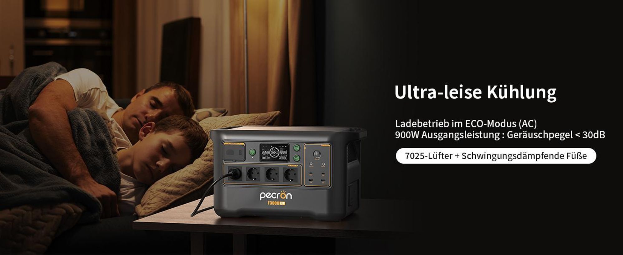 PECRON F3000LFP Powerstation 3072 Wh LiFePO4 – 3600 W striedavého prúdu, UPS, aplikácia