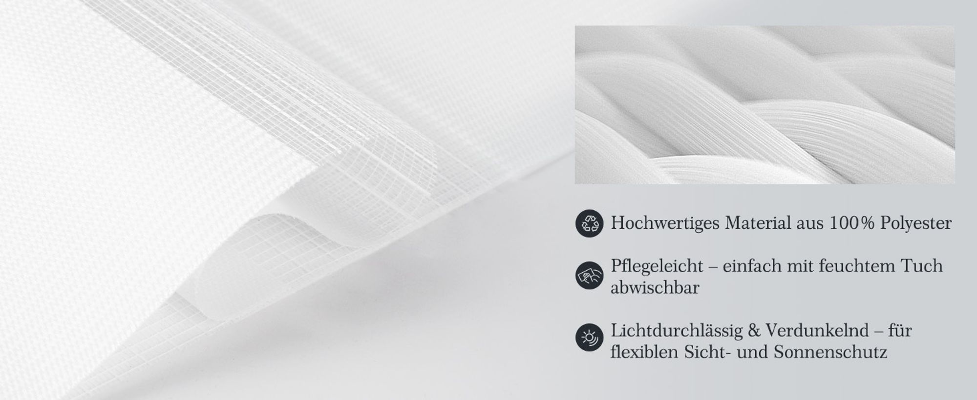 Doppelrollo 110x130cm Weiß Duo Rollo Klemmfix ohne Bohren Jalousie Rollos für Fenster und Tür