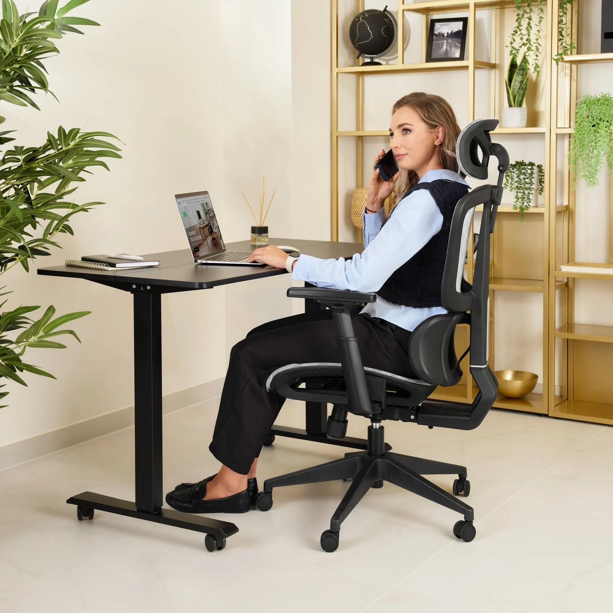 di volio ergonomické křeslo Preda – Šedý