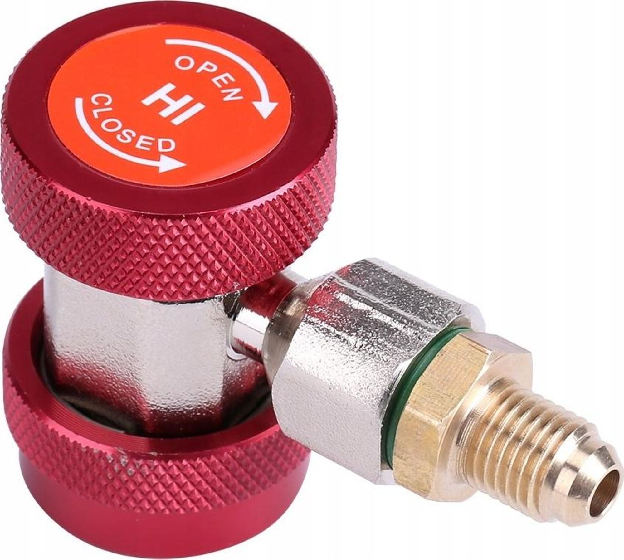 LUXTOM | adapter wtykowy wysokiego ciśnienia, szybkozłącze AC R134A, złącza ładowania AC, adapter połączeniowy, układy chłodzenia klimatyzacji, adaptery szybkozłącza