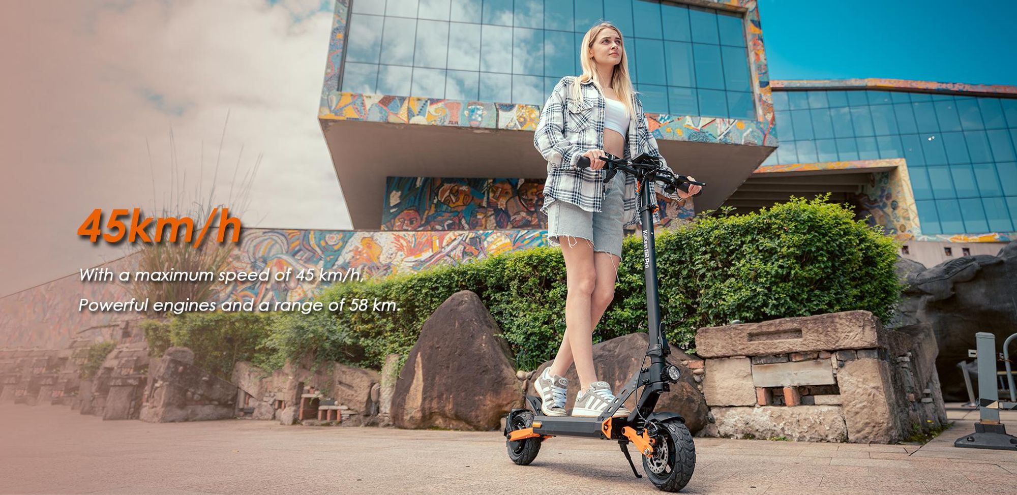 G2 PRO - Trottinette électrique pliable - Roues 9" - Batterie 48v 15Ah - Autonomie 55KM – Freins à double disque - Selle amovible - Écran LED