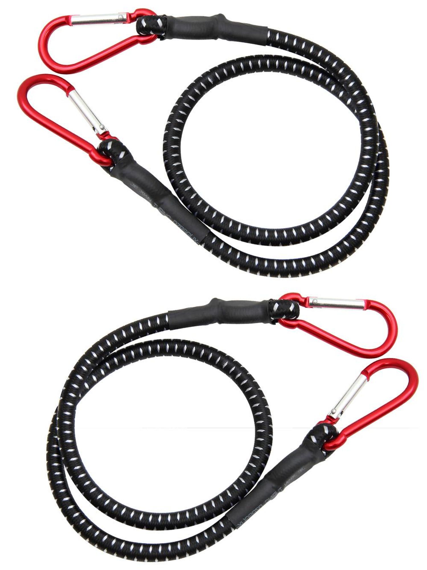 DEUBA 2x Spanngummi mit Karabiner Haken Gepäckspanner Expander 100 cm