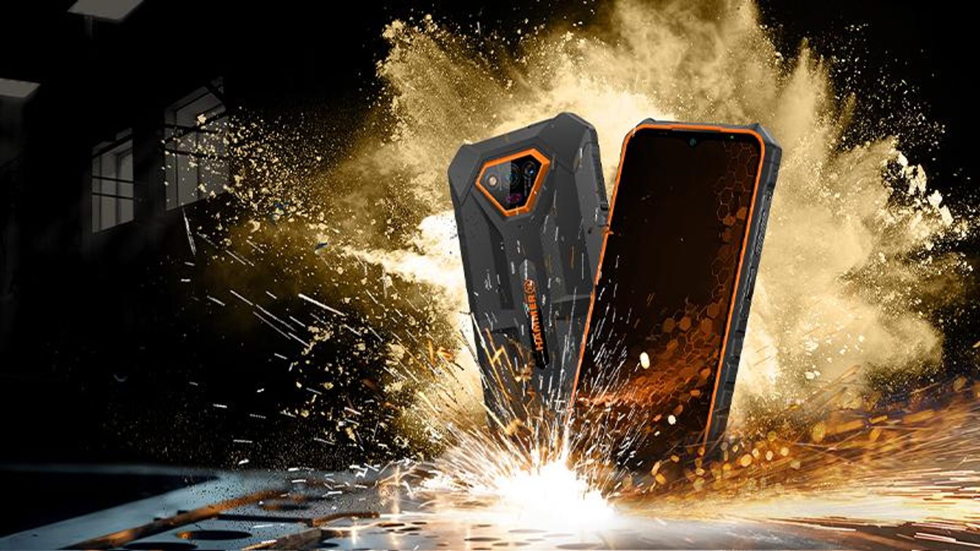 HAMMER IRON V 4G – robustes Smartphone, 6/64 GB, wasserdicht