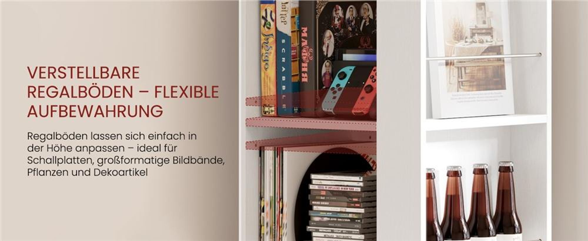 Yaheetech 360° drehbares Bücherregal, mit 5 Ebenen und 20 Fächern, Standregal 42×42×169 cm, Drehregal Dekoregal mit verstellbaren Einlegeböden, Weiß