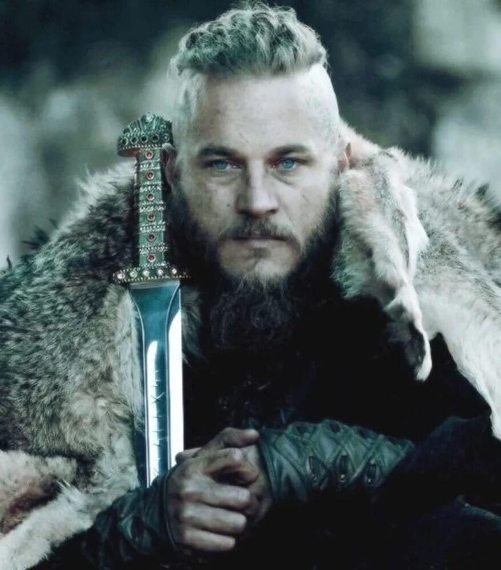 DEKO-Schwert Ragnar Lothbrok 100 cm | Inspiriert von Vikings | Wandhalterung inklusive | Edelstahlklinge | Handgefertigte Replica – BY-150B