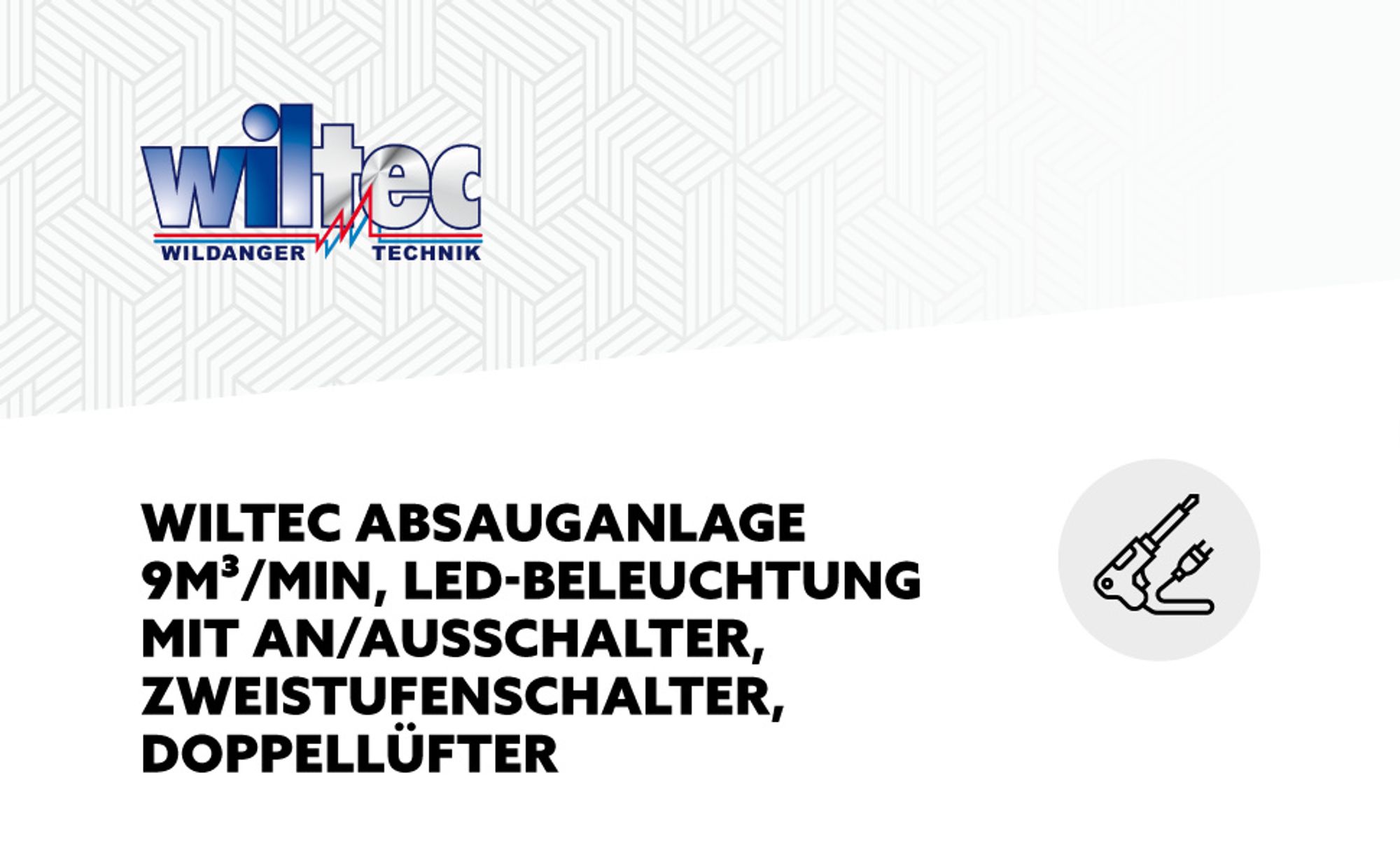 Wiltec Airbrush Absauganlage 9 m³/min, zur Absaugung von Farbe Farbnebel Sprühnebel Filter, mit LED Beleuchtung, Zweistufenschalter und Doppellüfter, Lackierkabine für Airbrush-Arbeiten