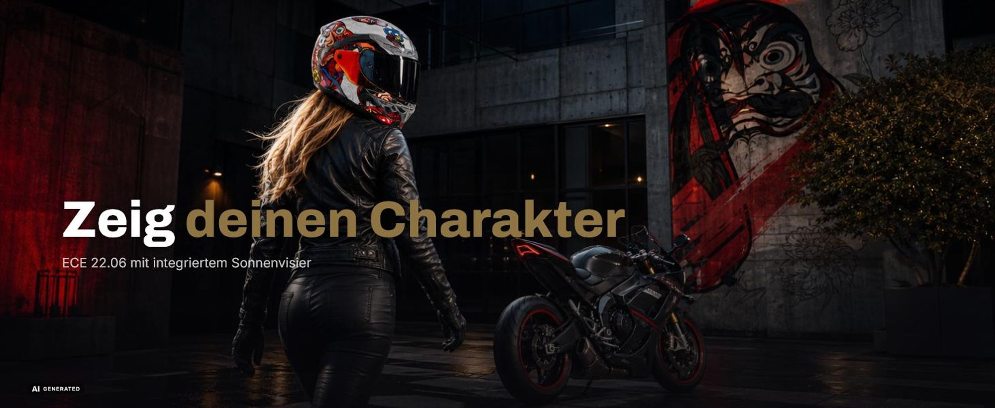 Motorradhelm Blade Luck 2XL mit integriertem Sonnenvisier und Pinlock-Vorbereitung