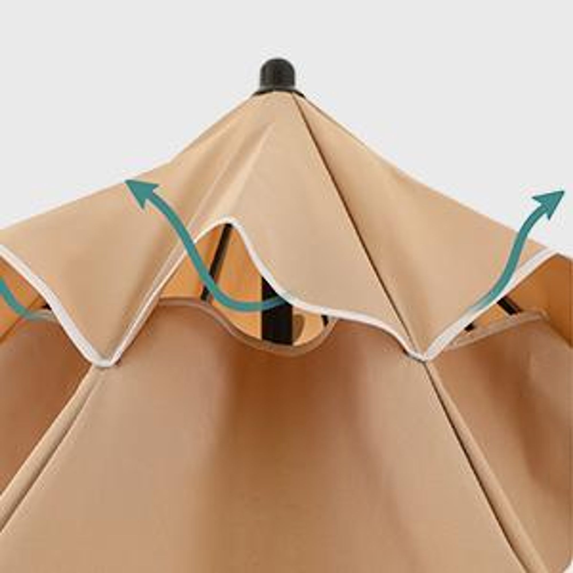 SONGMICS Sonnenschirm Ø 200 cm UPF 50+ mit Tragetasche