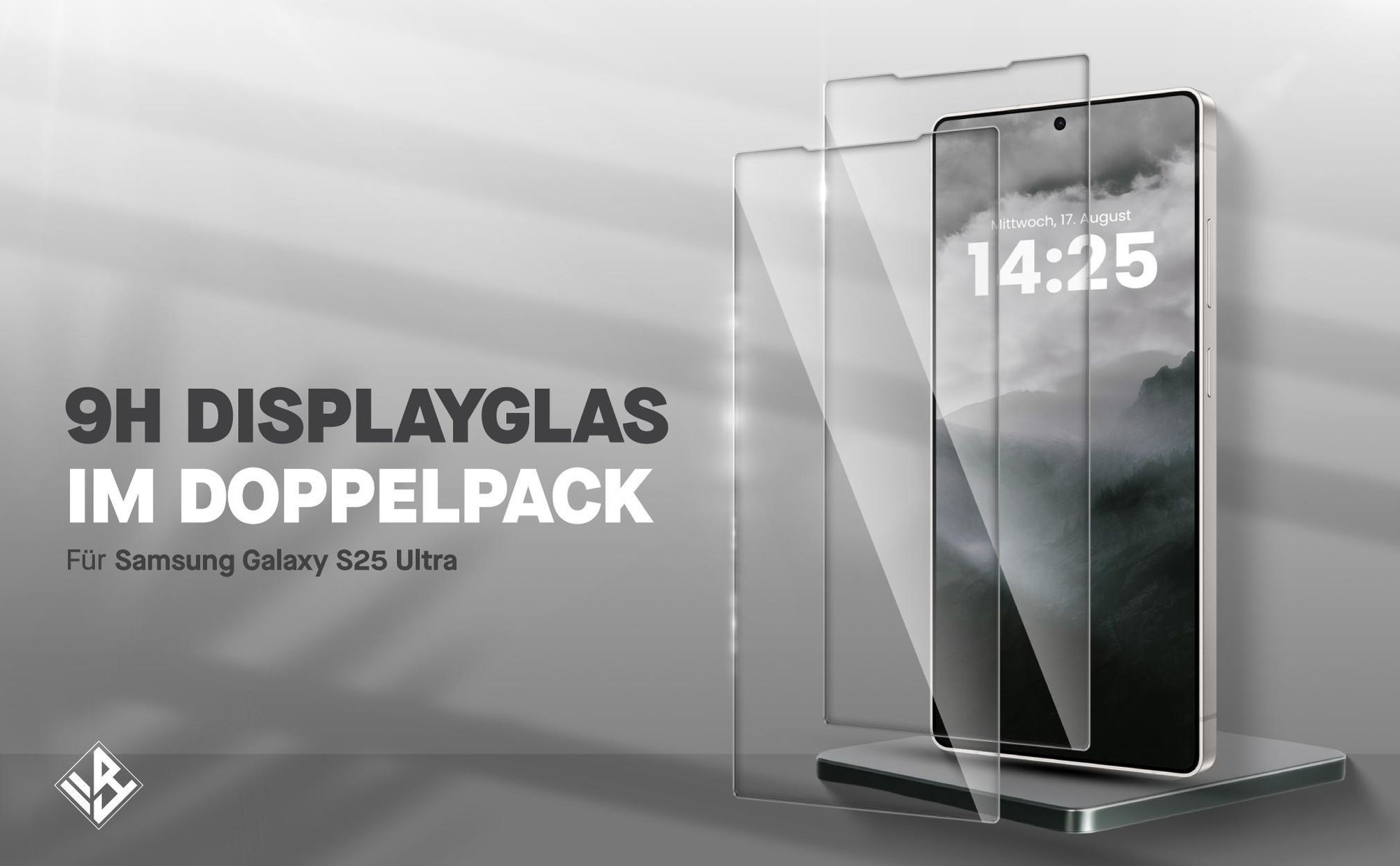 2er Set Displayglas für Samsung Galaxy S25 Ultra in 9H Härte