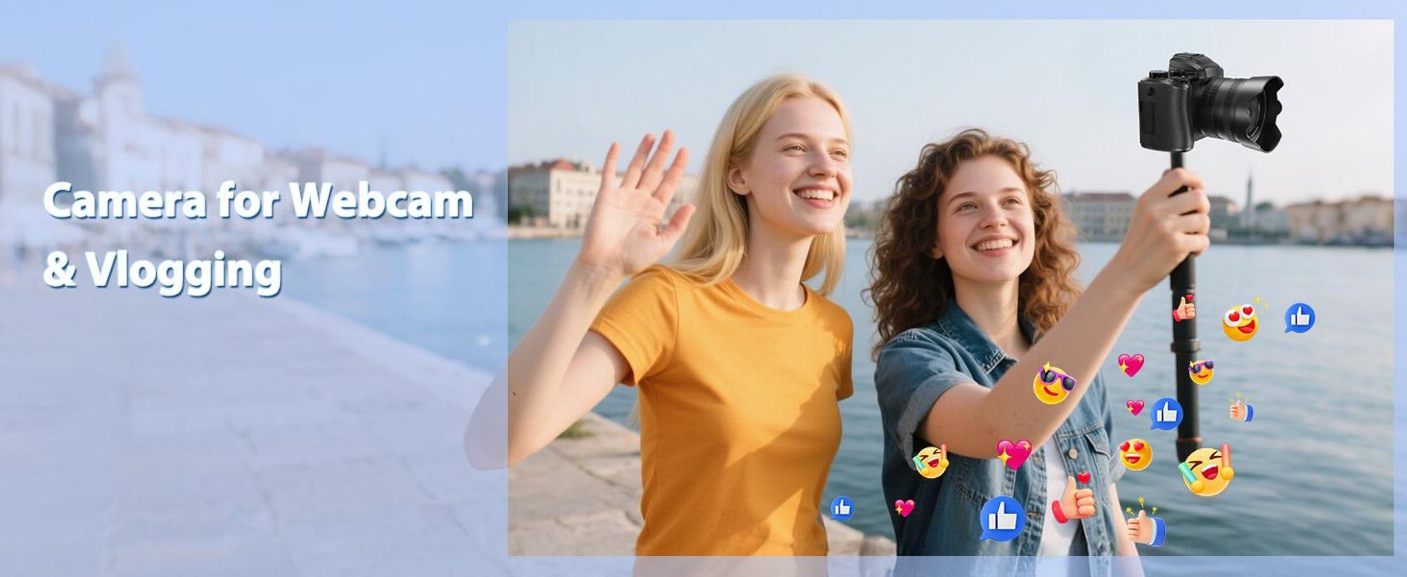 8K Digitalkamera für Fotografie AutofokusWLAN 88 MPVlogging-Kamera mit zwei Objektiven 16-fachem Digitalzoom und Touchscreen Reisekamera
