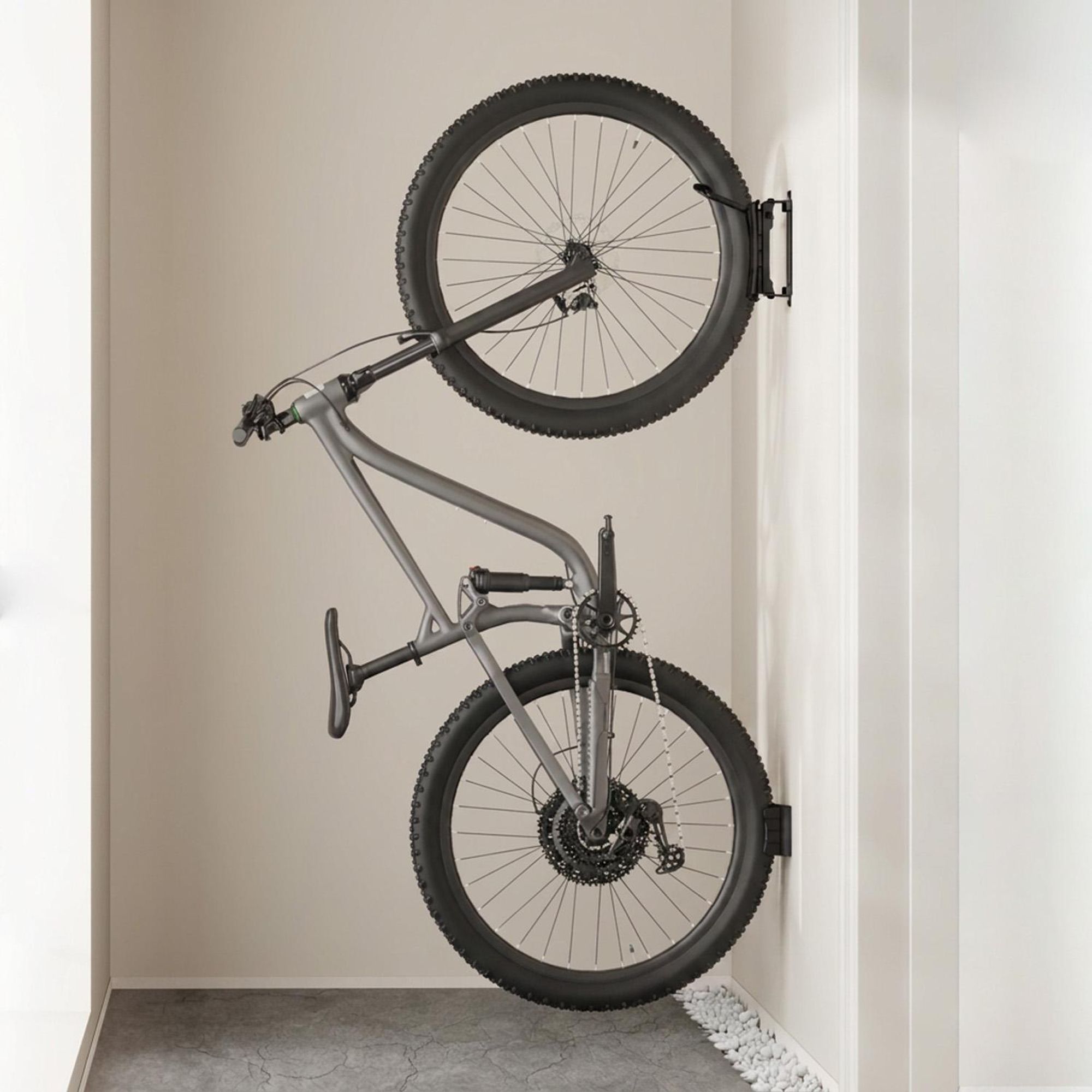 4x Maclean Fahrradhalterung / Wandhalterung max. Tragkraft 35 kg Neigungswinkel einstellbar Stahl, MC-171