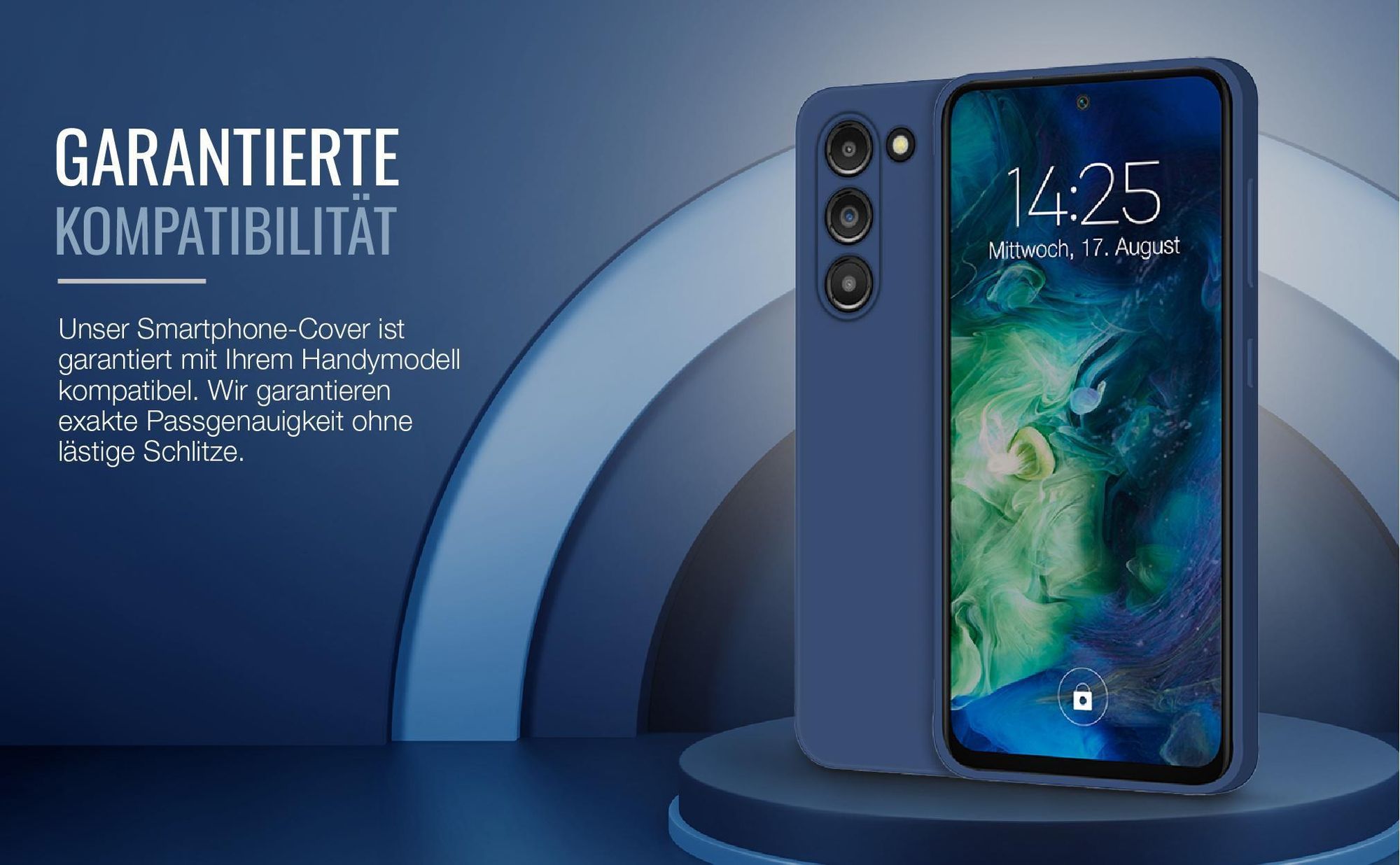 Exakt passgenaues Smartphone Backcover in Blau für Samsung Galaxy S23+