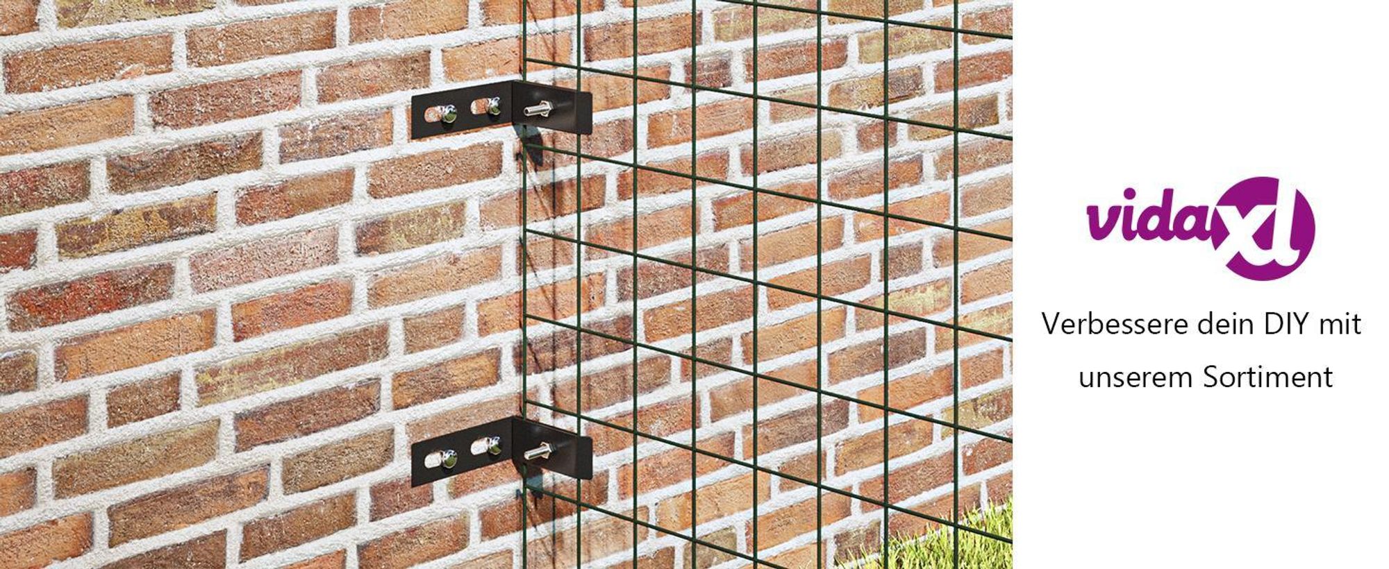 vidaXL Wand-Eckverbinder 10 Sets Anthrazit