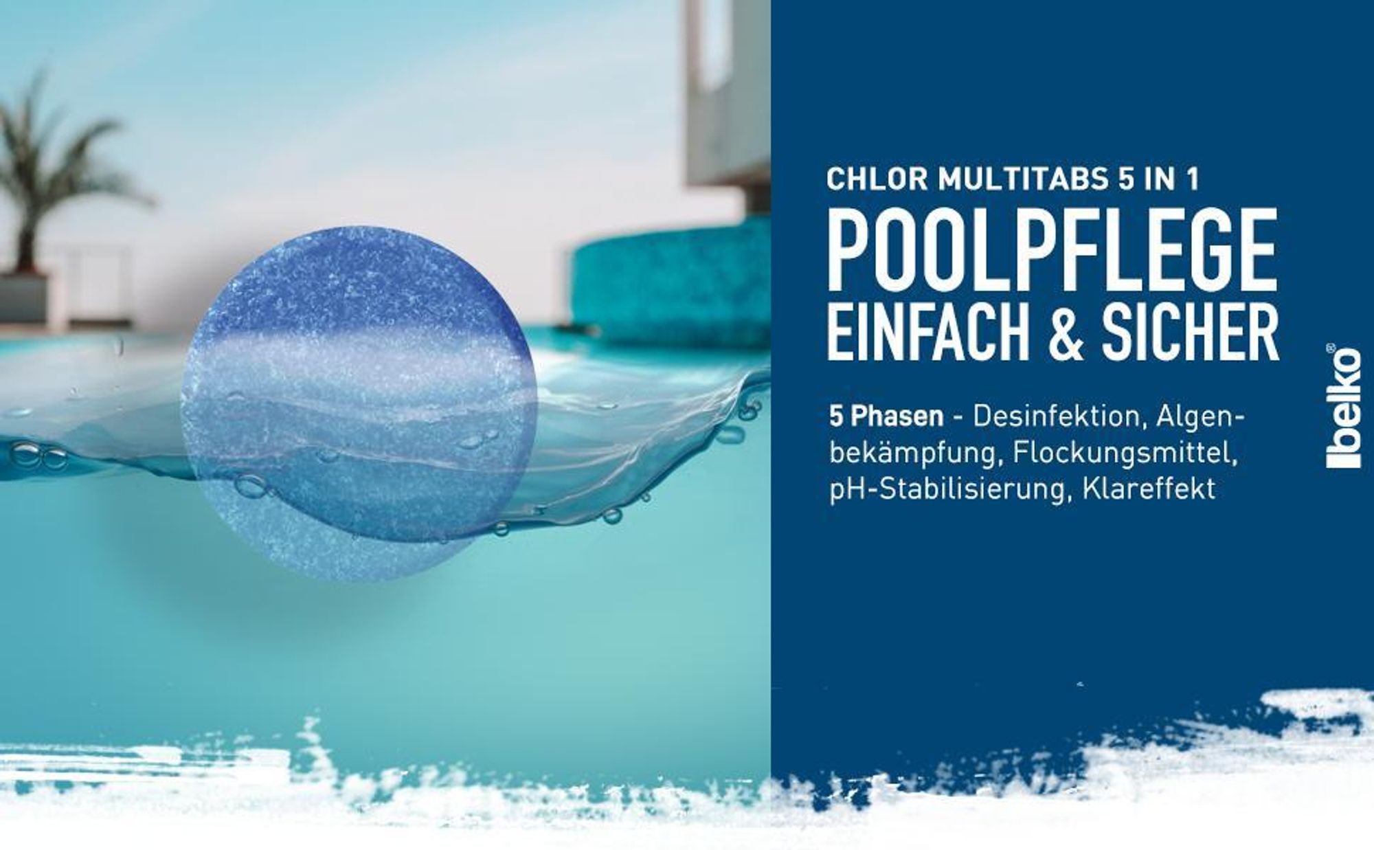 5 kg Multitabs 200G 5in1 Chlortabletten Multifunktion Tabs Chlor für Pool