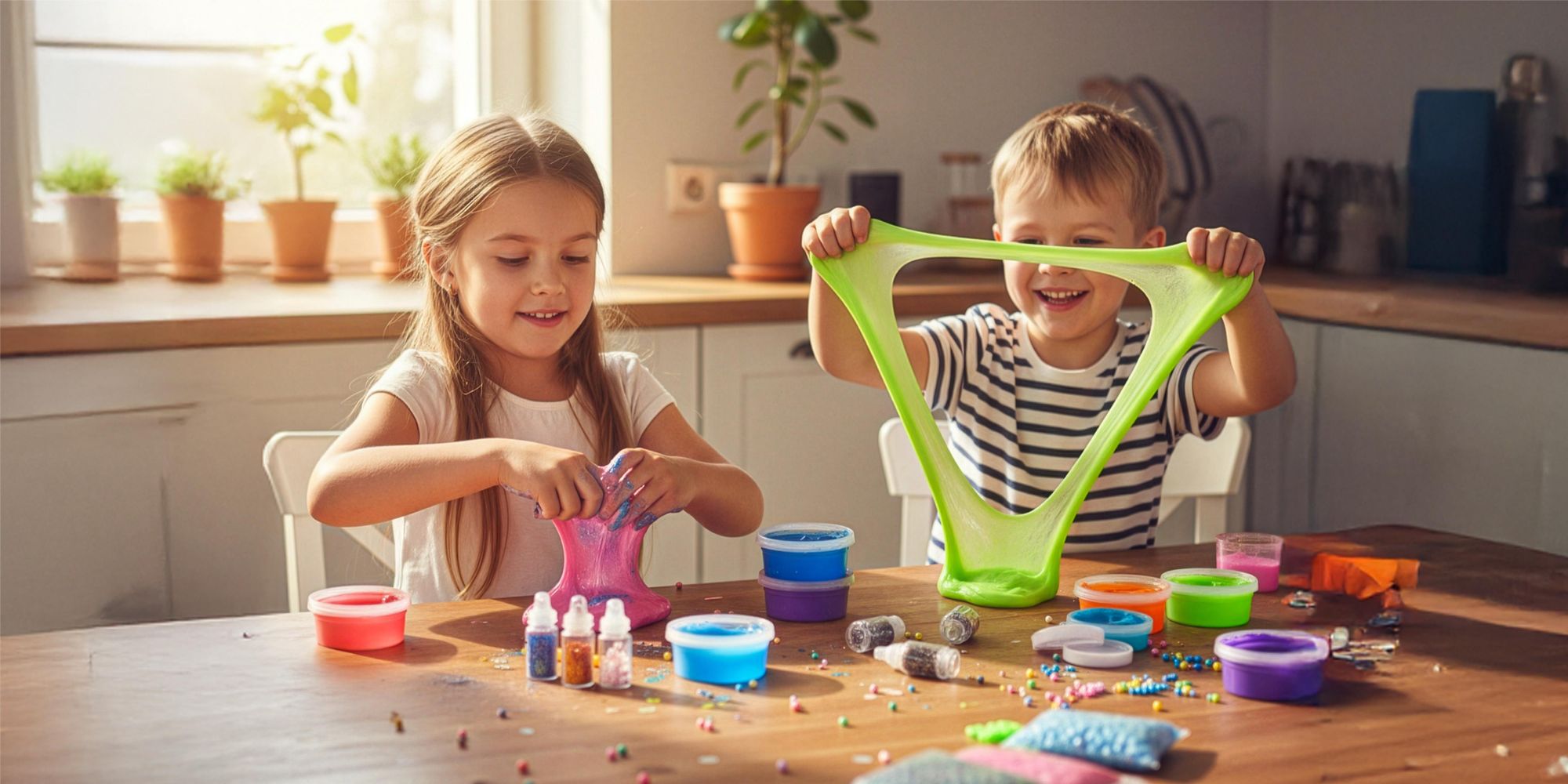Slime Set XXL 126-teilig für Kinder, Giga Schleim selber machen DIY Kit, 28 Farben & Glitzer, Bastelset Experimentierkasten, EVI TOYS Giga Slime