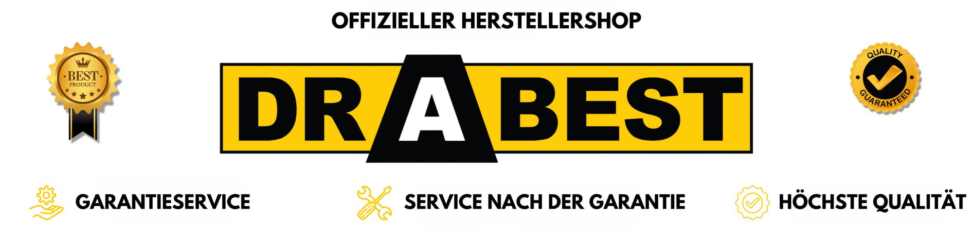 Drabest | Haushaltsleiter 2-stufig - Schwarz - Stabil und leicht - Ideal für Zuhause und Büro