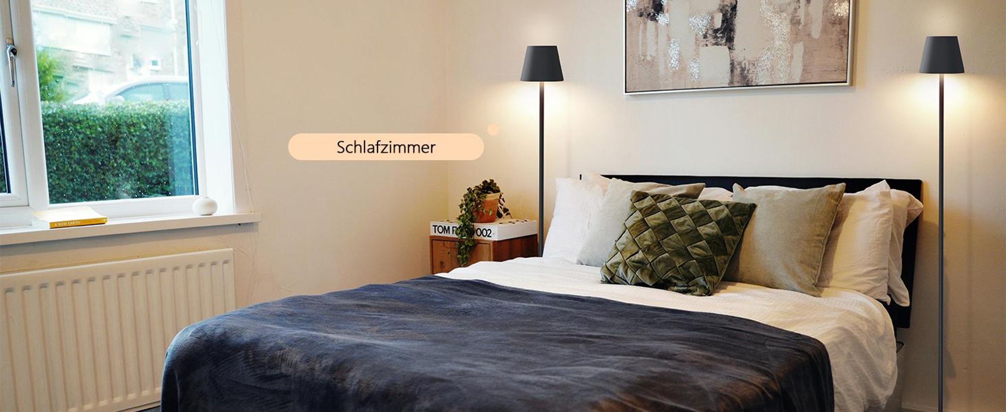 LED Stehlampe, Kabellose Stehlampe, Akku Stehlampe, Stehleuchte, Standleuchte, Leselampe, Dimmbar 3 Farbtemperaturen, USB Aufladbar