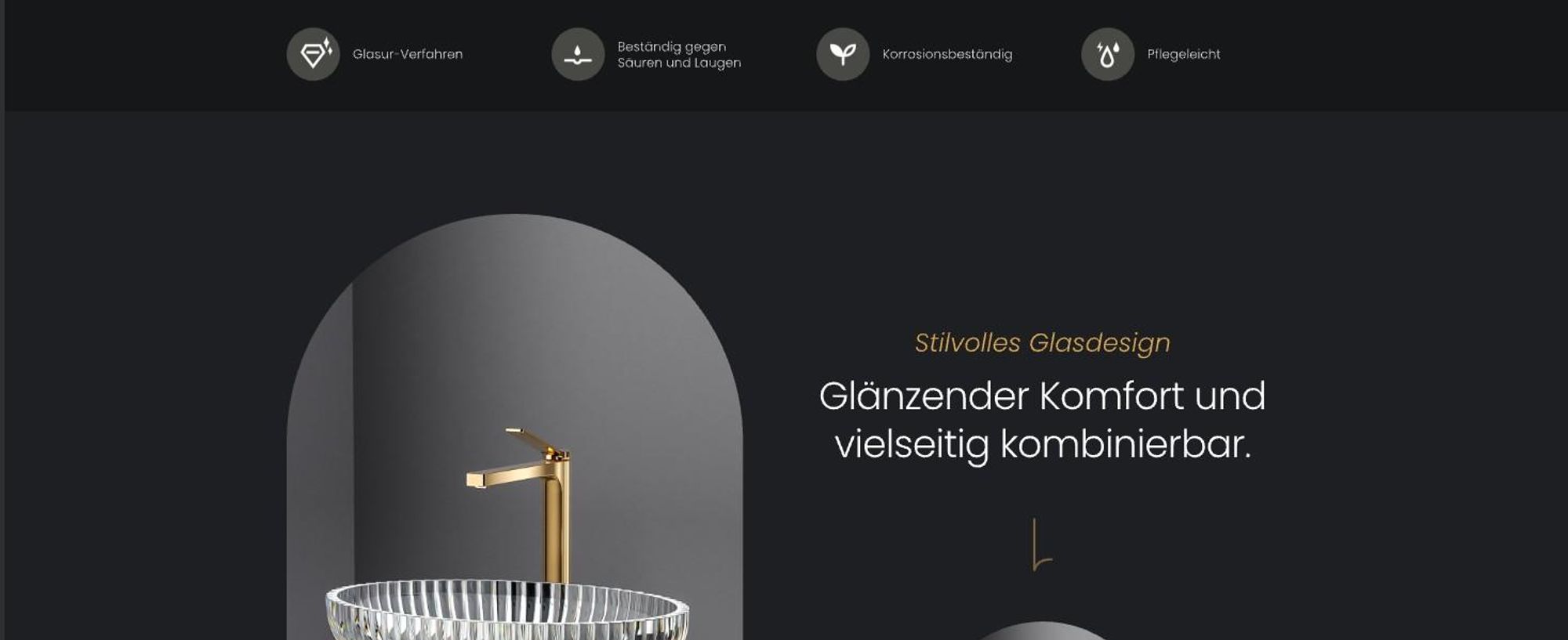 EMKE Ovales Glas-Aufsatzwaschbecken – Waschbecken Glas Transparent 51 x 35 x 15 cm HochwerHochwertiges Design für Badezimmer & Gäste-WC Waschschale