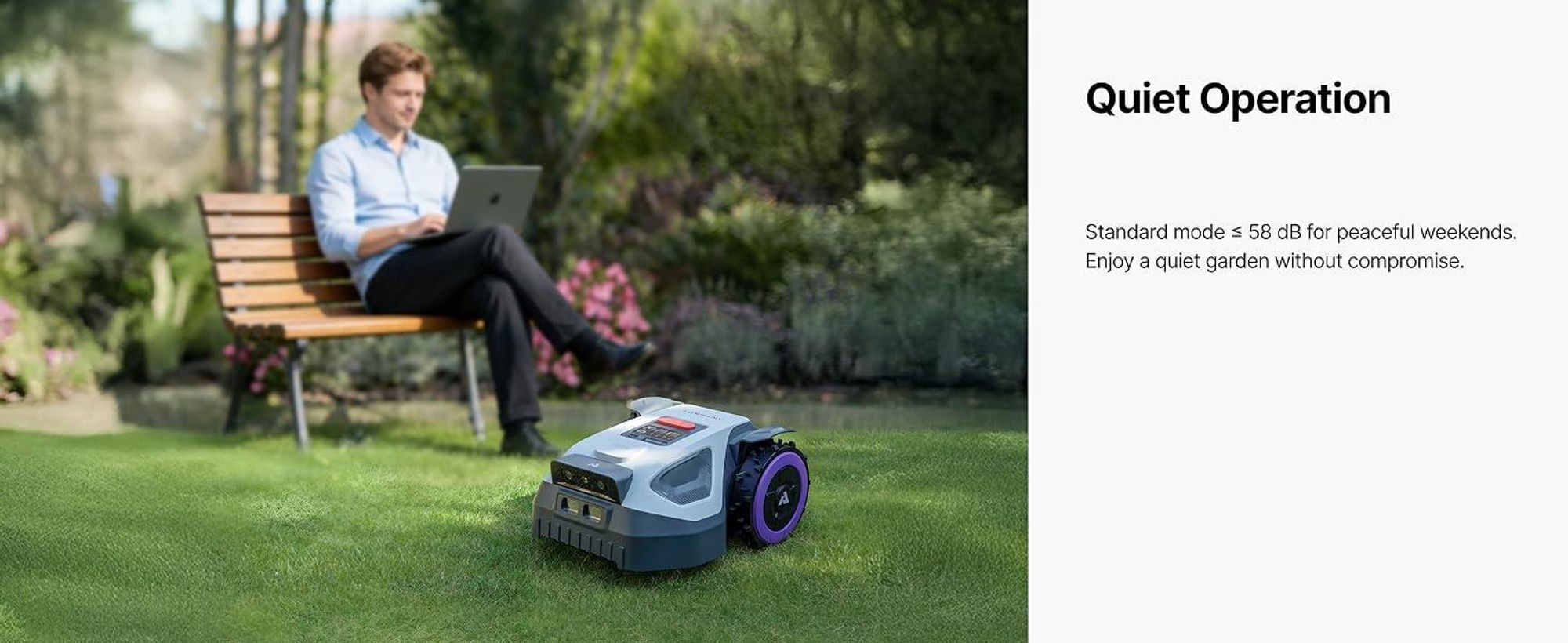ANTHBOT M9 Robot tosaerba senza cavo perimetrale, navigazione GPS RTK, rilevamento ostacoli AI, per giardini di grandi dimensioni fino a 900 m², 3 mesi di NRTK gratuiti