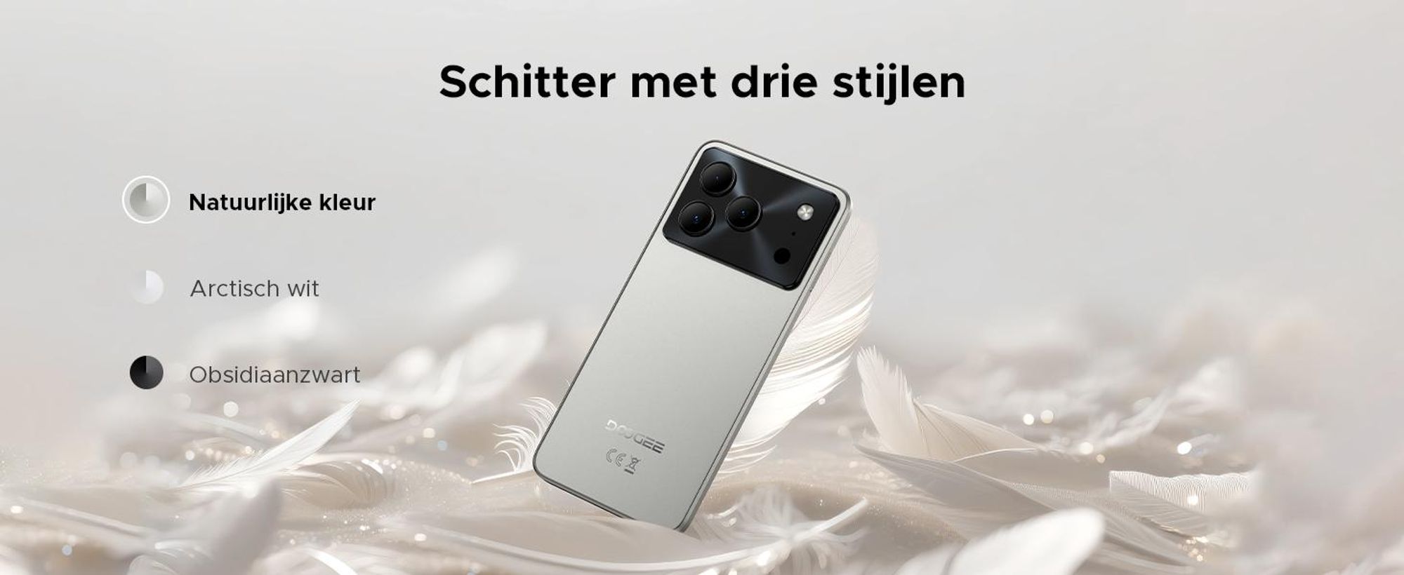 DOOGEE Note 56 Smartphone, Android 16, 6,56" 90Hz HD+, 6150mAh batterij, 24GB RAM + 64GB opslag, 4G Dual-SIM, 8MP camera, gezichtsherkenning, OTG, zonder abonnement