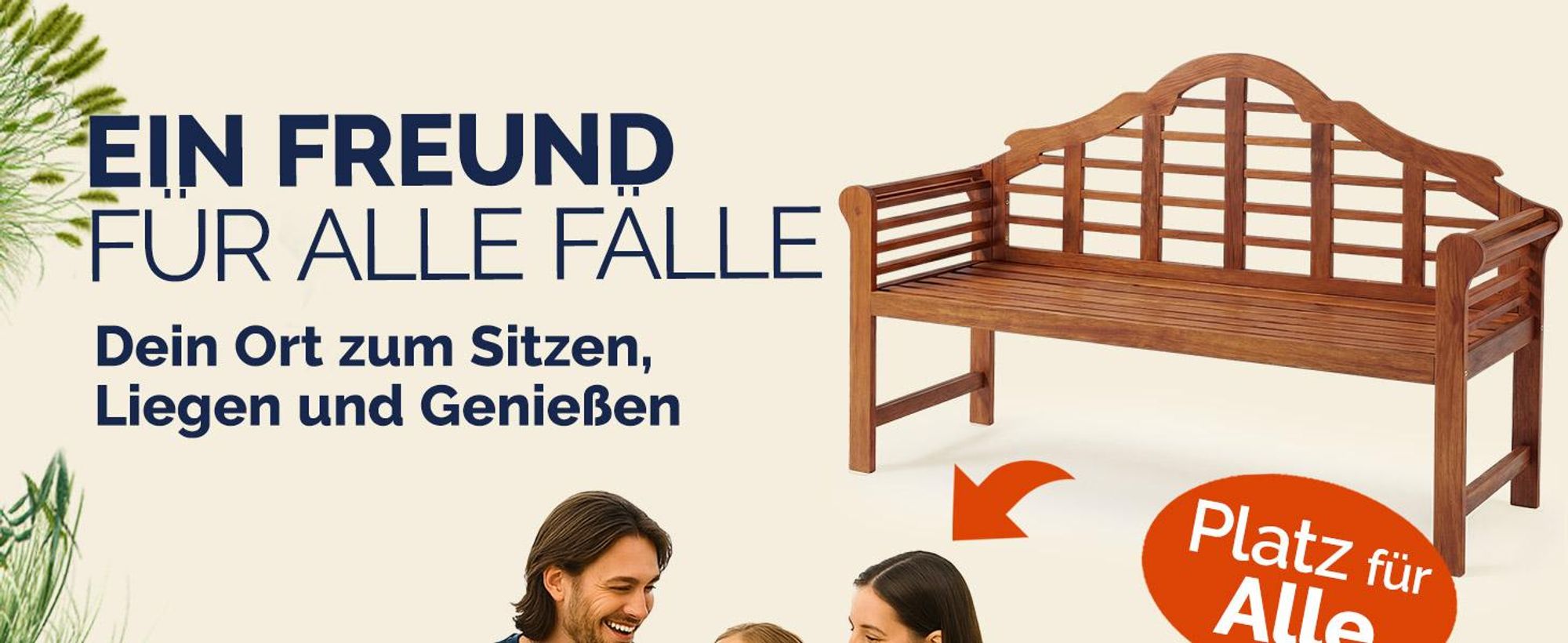 CASARIA® Gartenbank Wetterfest 2- Sitzer FSC®-zertifiziert