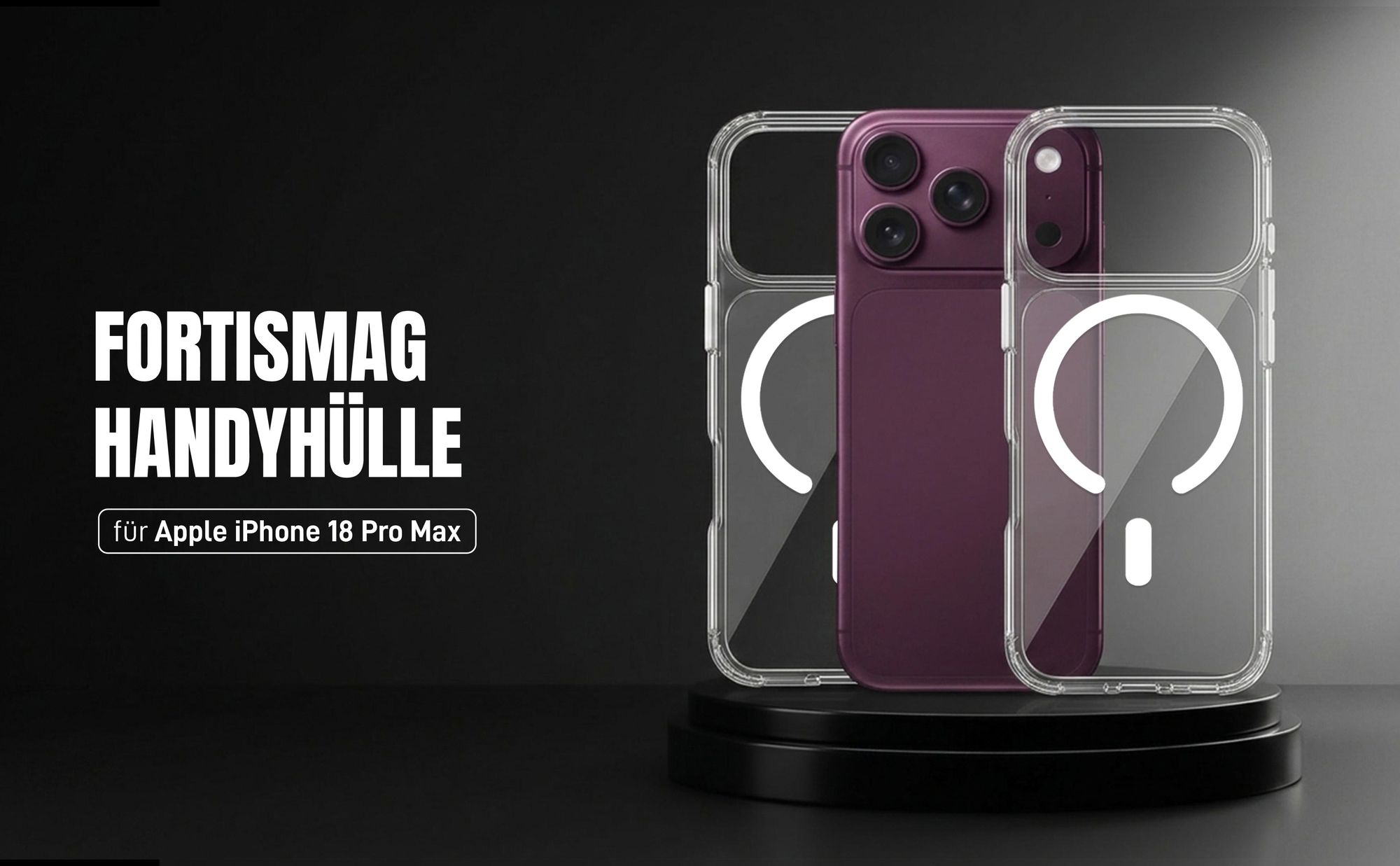 Transparente Handyhülle für Apple iPhone 18 Pro Max aus hochwertigen Materialien