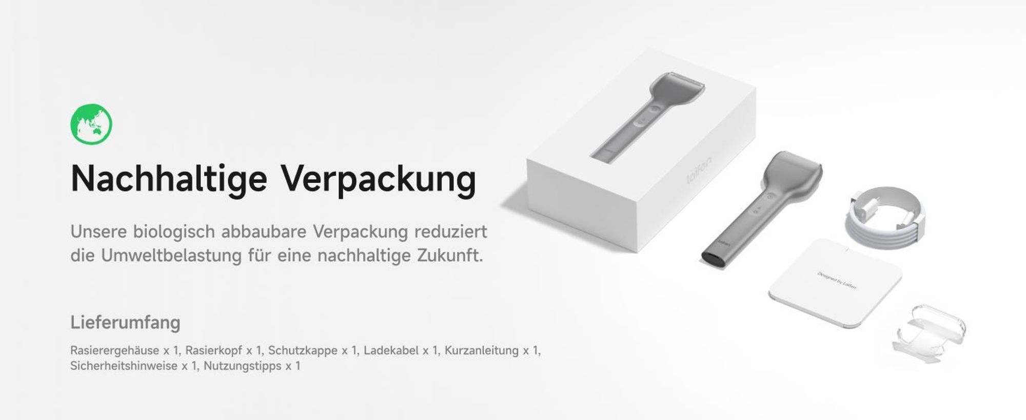 LAIFEN T1 Pro Rasierer Original Aluminum