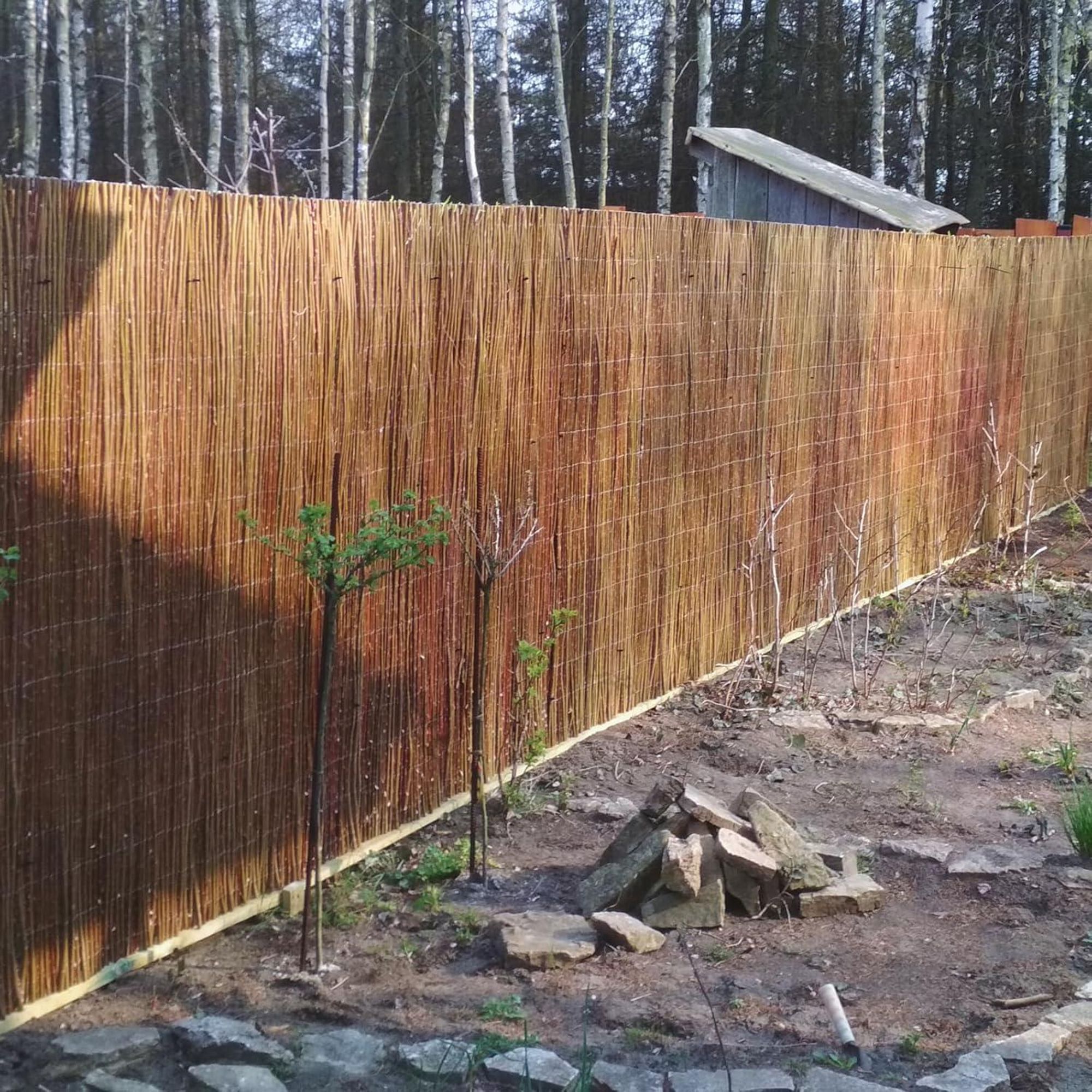 FOR THE GARDEN Stuoia in Salice 200x300 cm – Recinzione Naturale, Frangivento e Frangisole per Balcone e Giardino