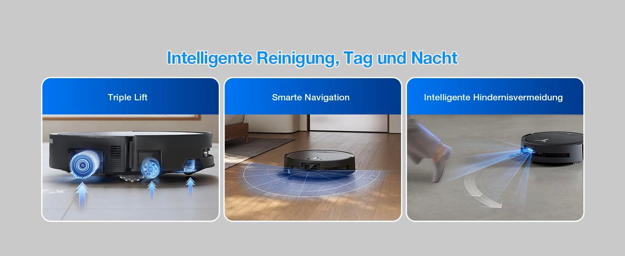 ECOVACS DEEBOT T80S Omni 24.800 Pa Saugroboter mit 2pcs Original-Reinigungslösung, Staubsauger Roboter mit Wischfunktion, Heißlufttrocknung, Schwarz