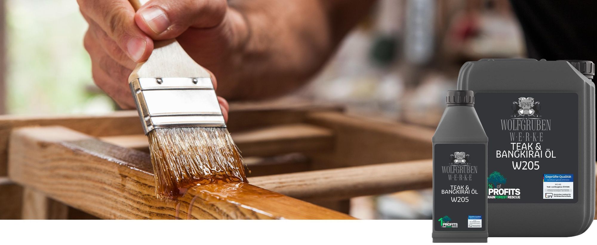 TEAK & BANGKIRAI ÖL W205 Pflegt und schützt alle geölten und naturbelassenen