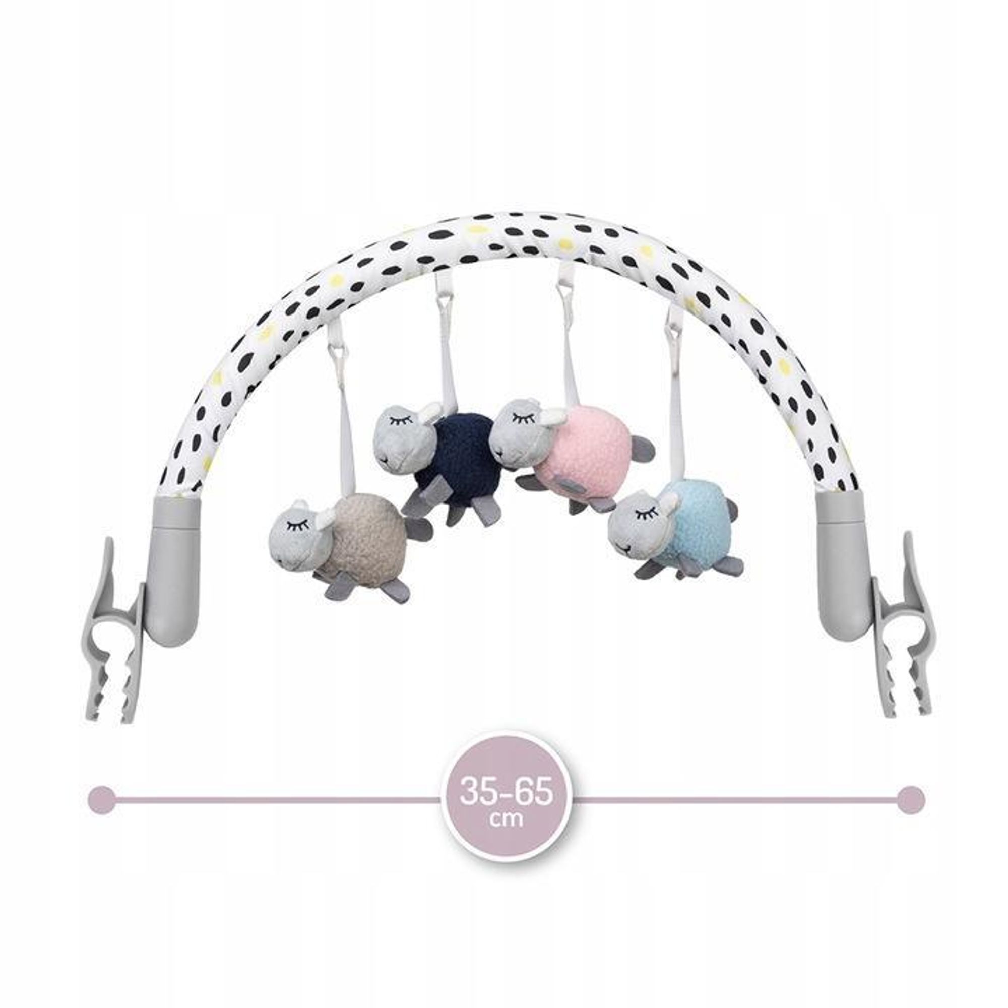 MoMi JOY - Spielbögen für Baby - Spielzeuge- Mobile Tiere - für Kinderwagen, Kinderbett, Buggy