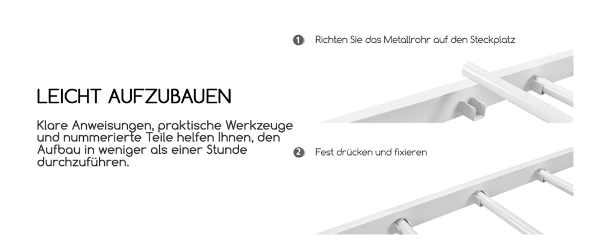 Einfache Montage