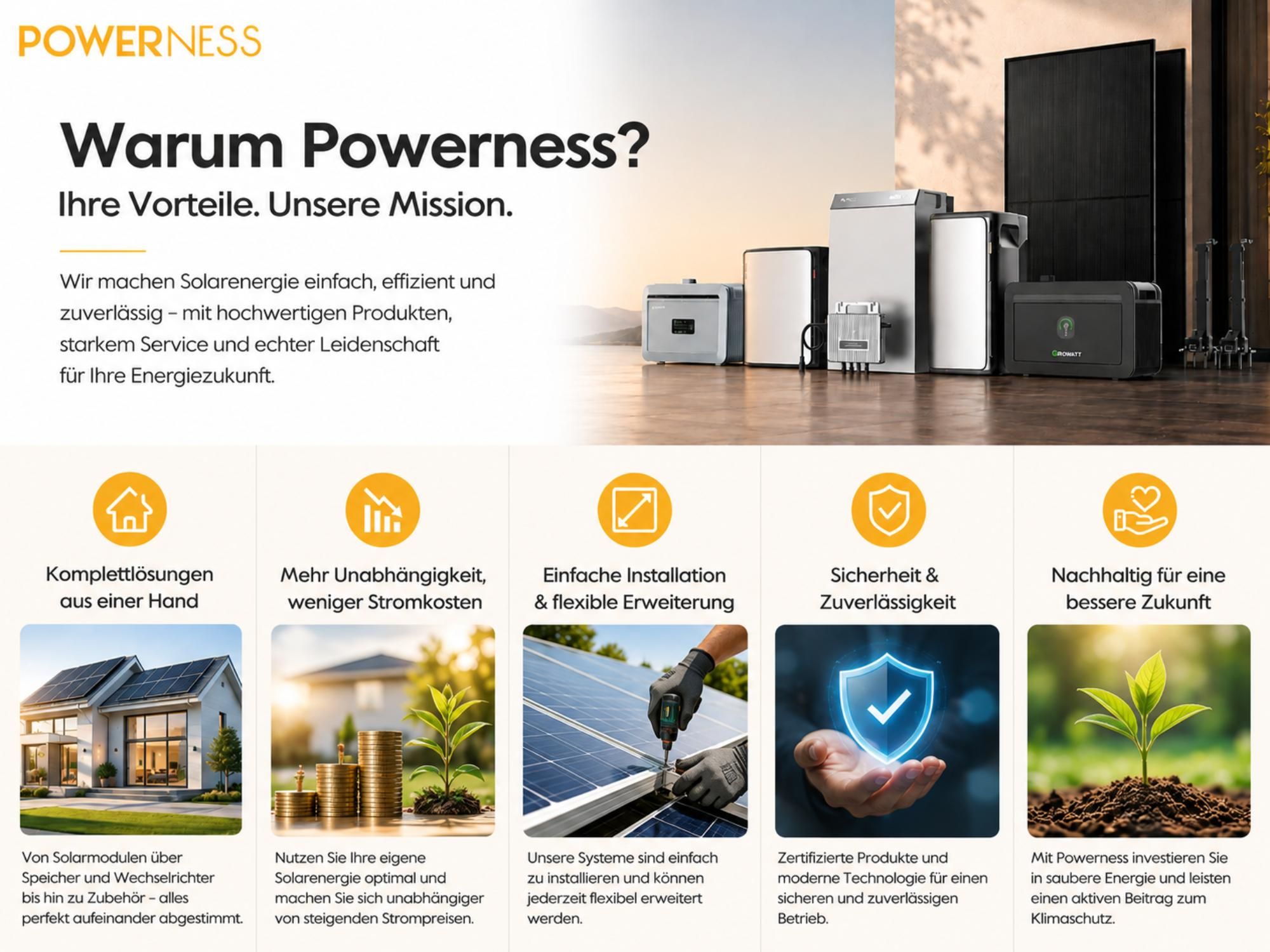 Powerness Balkonkraftwerk Speicher, Sunpura B2400 Erweiterungsakku für S2400 Energiespeichersystem mit 2,4 kWh (bis 9,6 kWh erweiterbar),(0% MwSt)