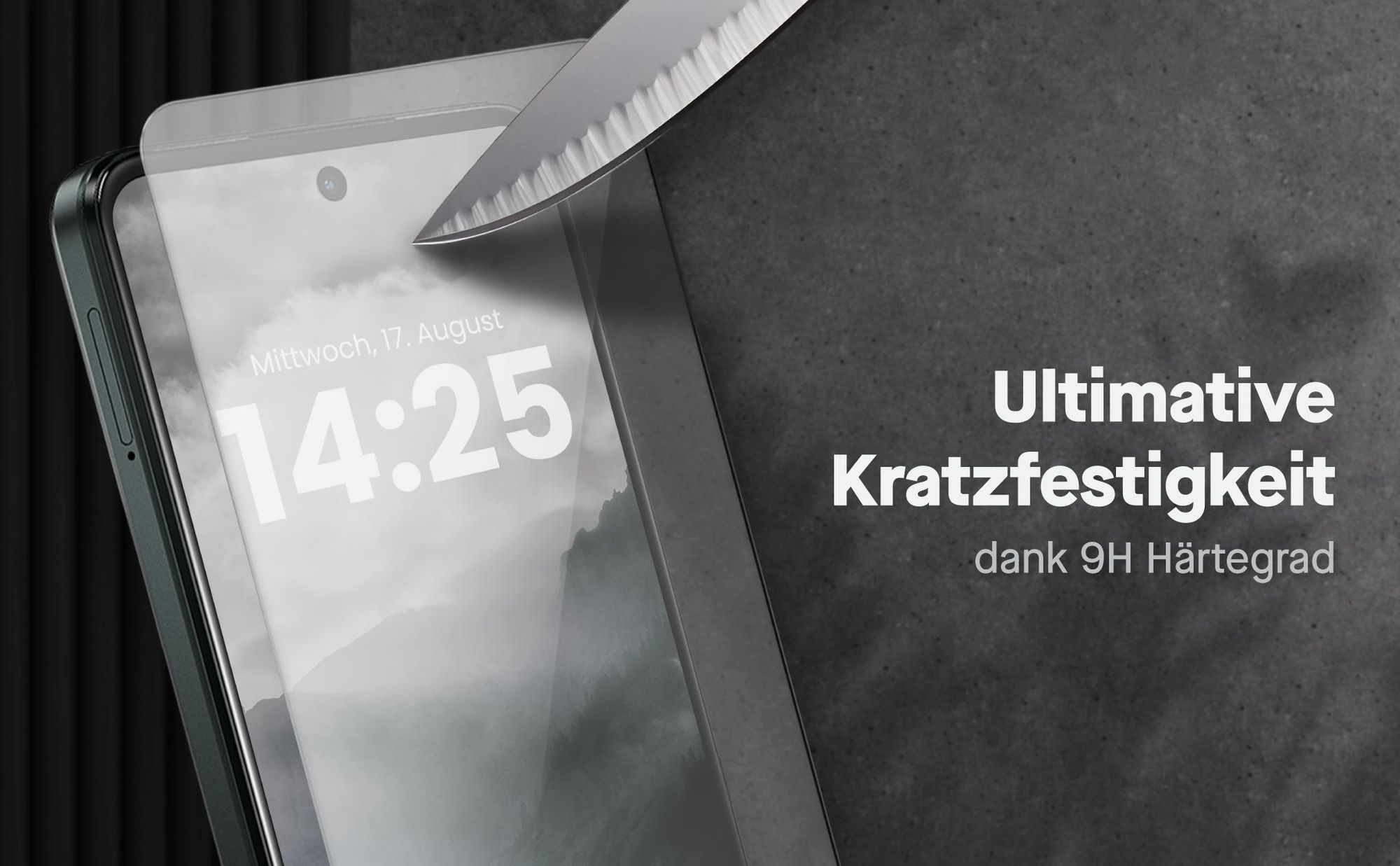 Display Schutzglas Set für Motorola G55 5G kompatibel mit allen gängigen Hüllen