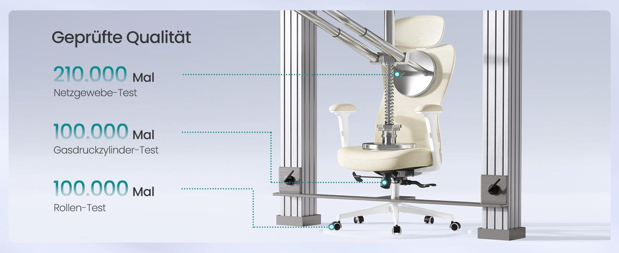 SONGMICS Bürostuhl ergonomisch, Schreibtischstuhl, Computerstuhl, verstellbare Lenden- und Kopfstütze